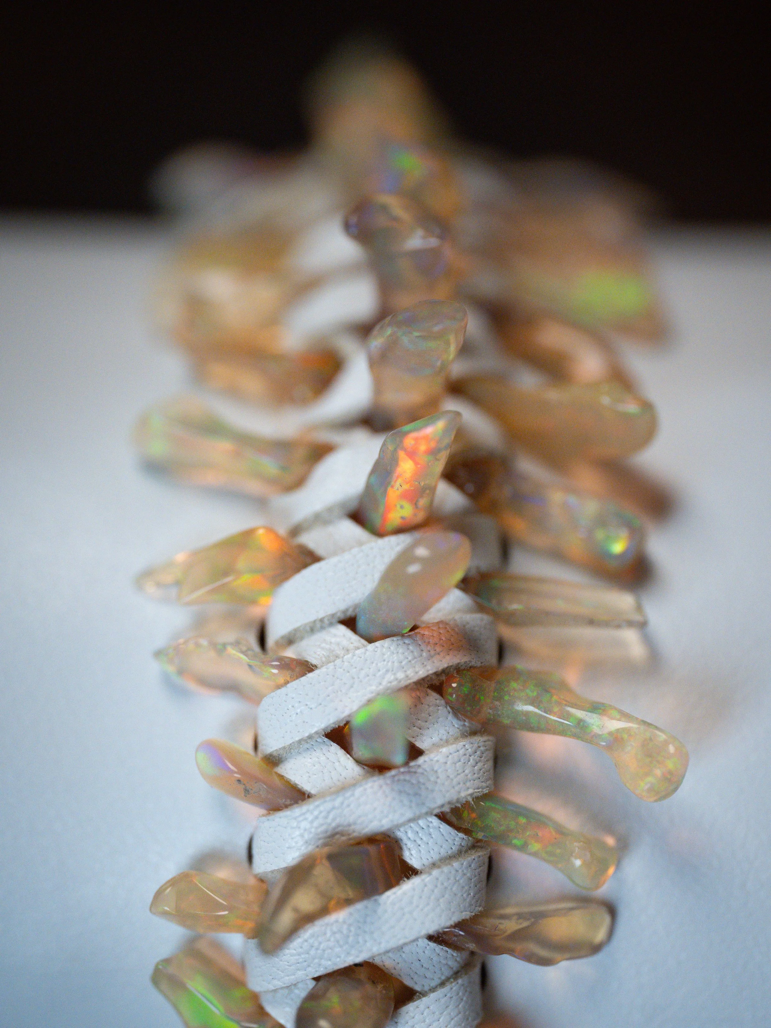 Tryptych III White Ethiopian Opal Large Spine Detail.jpg