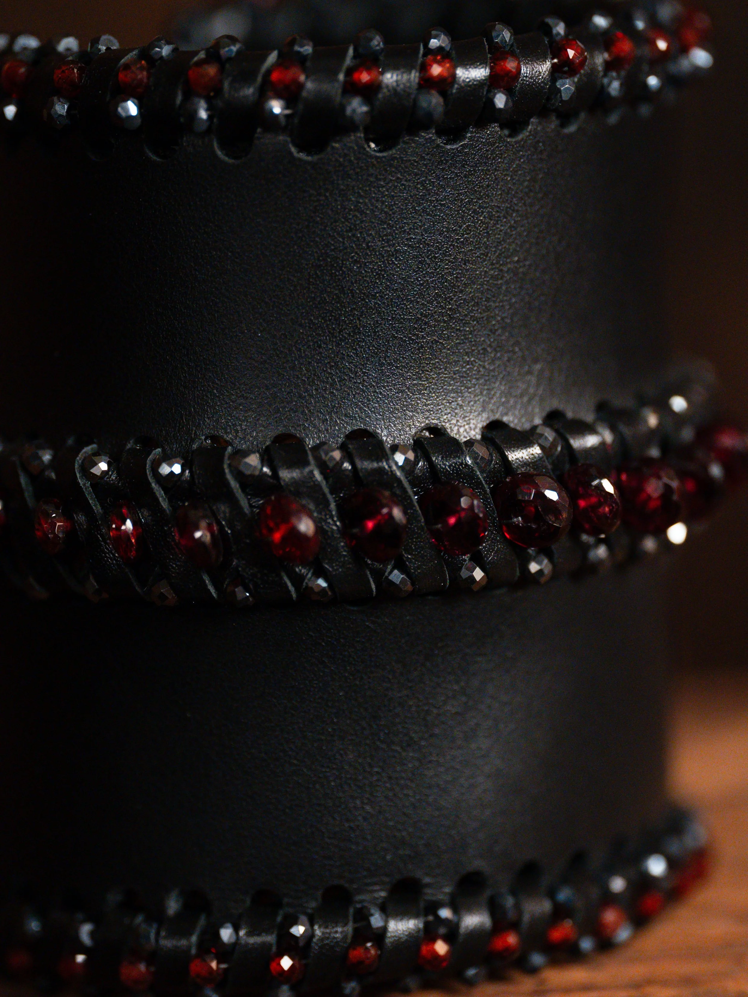 Tryptych II Garnet Hematite Beaded Detail.jpg