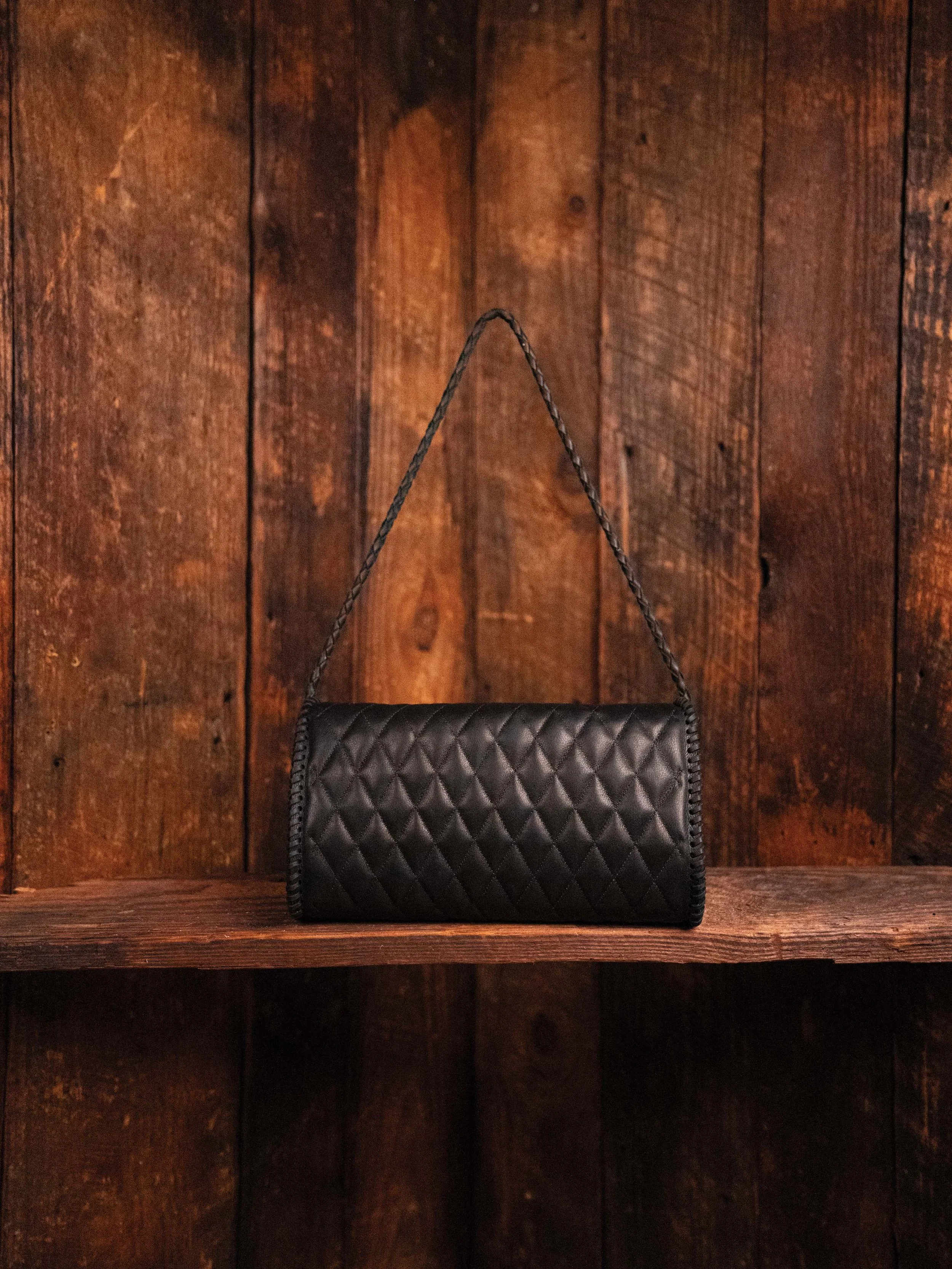 Layla Clutch (Quilted) Back Handle Up.jpg
