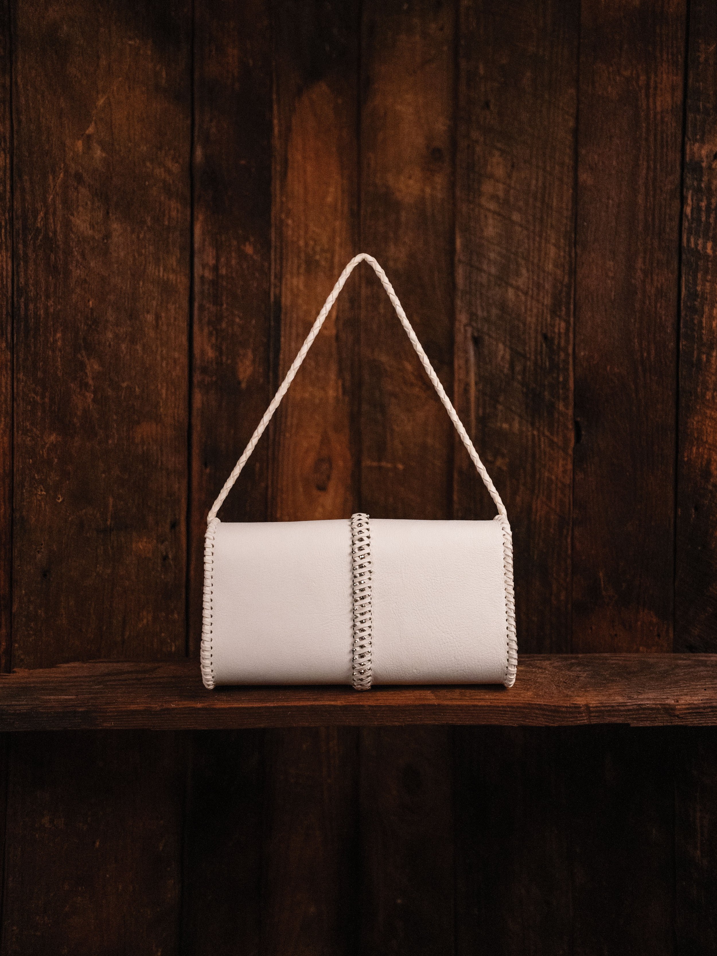 White Deer Clutch Back Handle Up.jpg