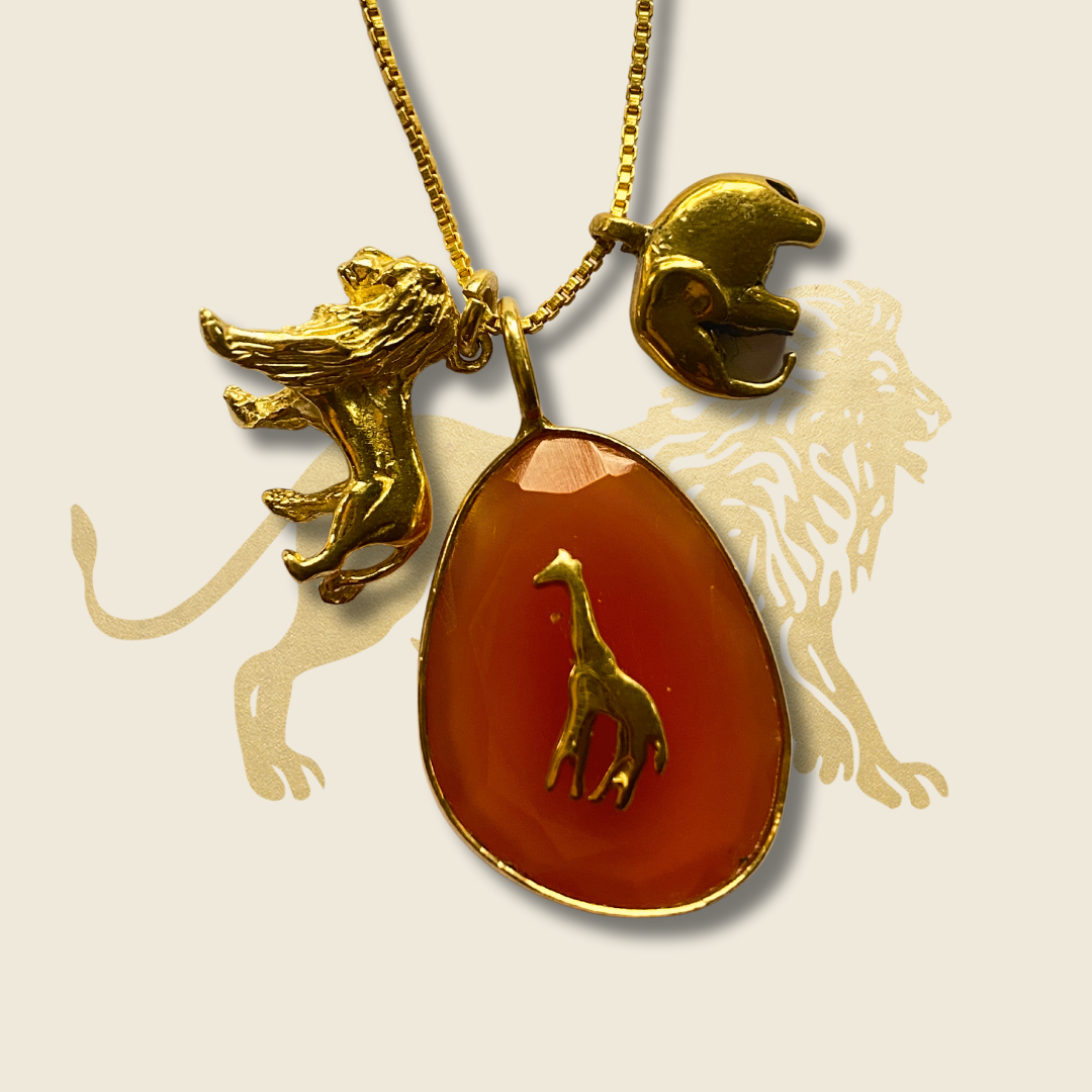 CORNELIAN WILDER CHARMS NECKLACE