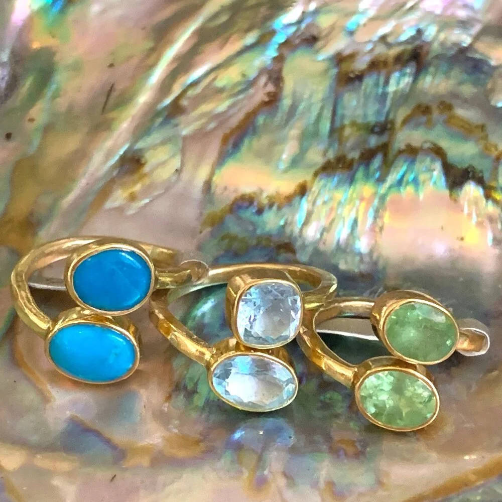 DOUBLE GEMSTONES RING