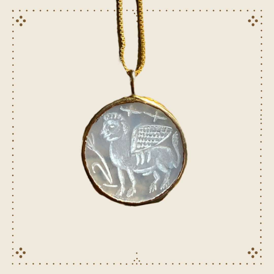 ANCIENT PERSIAN ENGRAVED NECKLACE