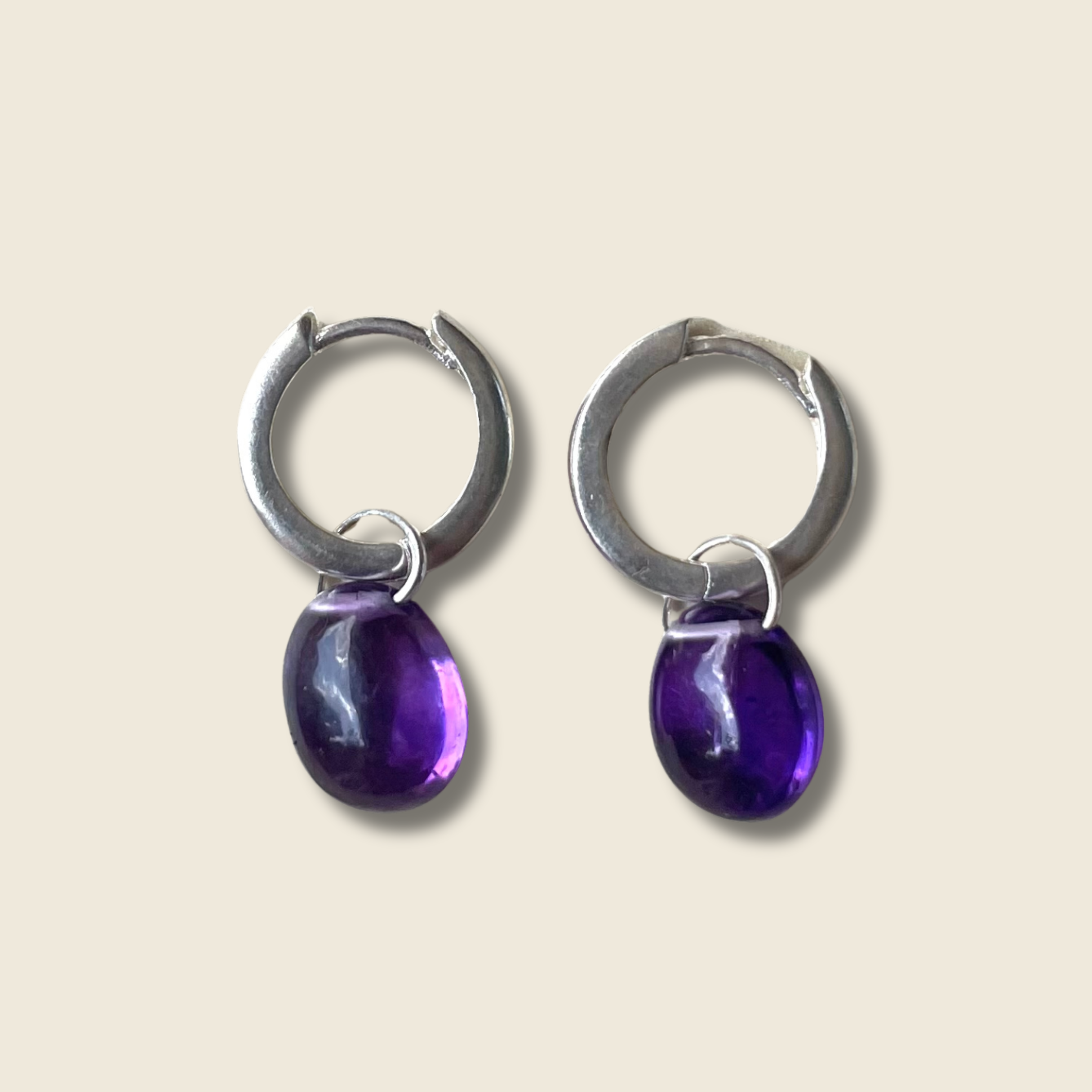 BIRTHSTONE EARRINGS SILVER