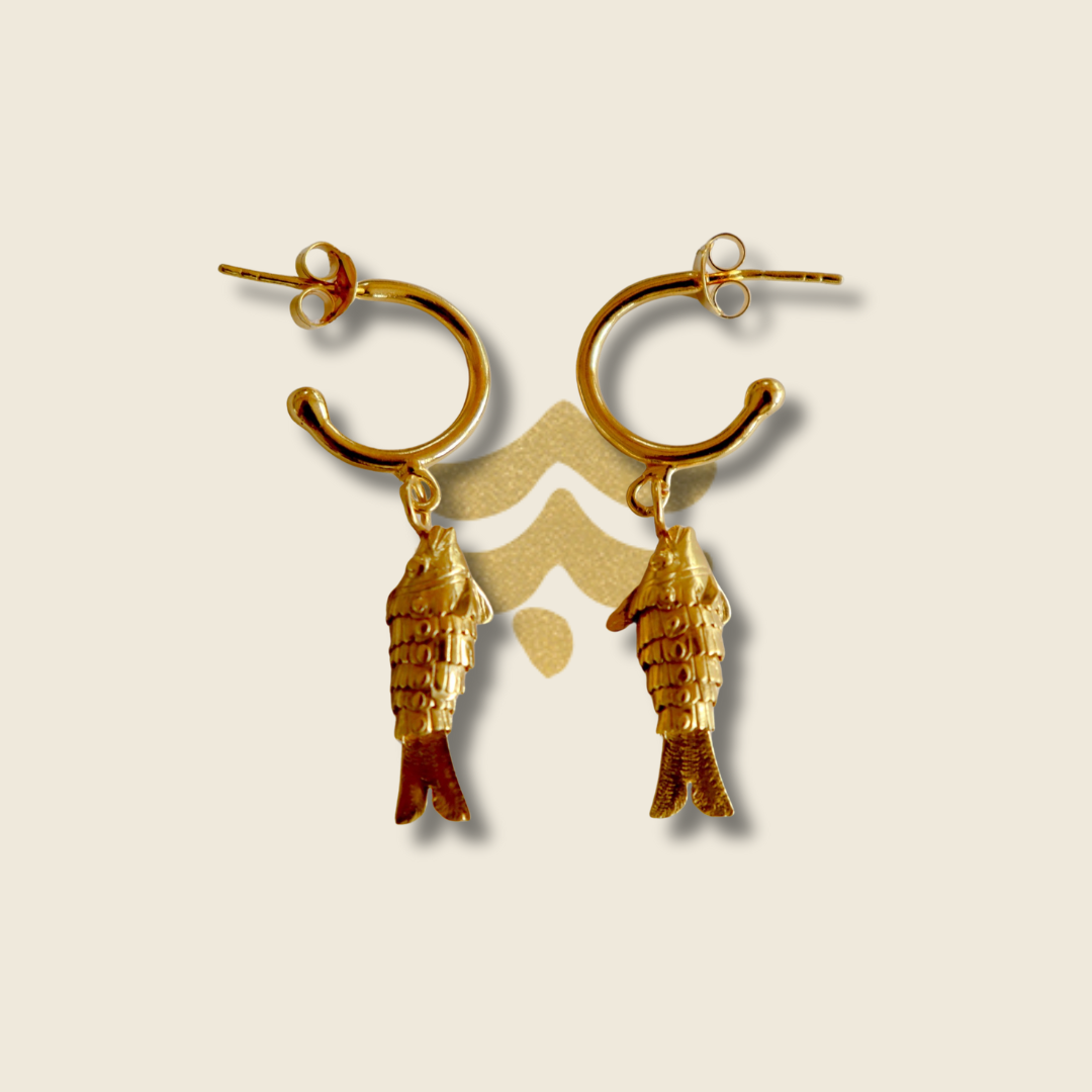 GUARDIAN IKHTHYES FISH EARRINGS