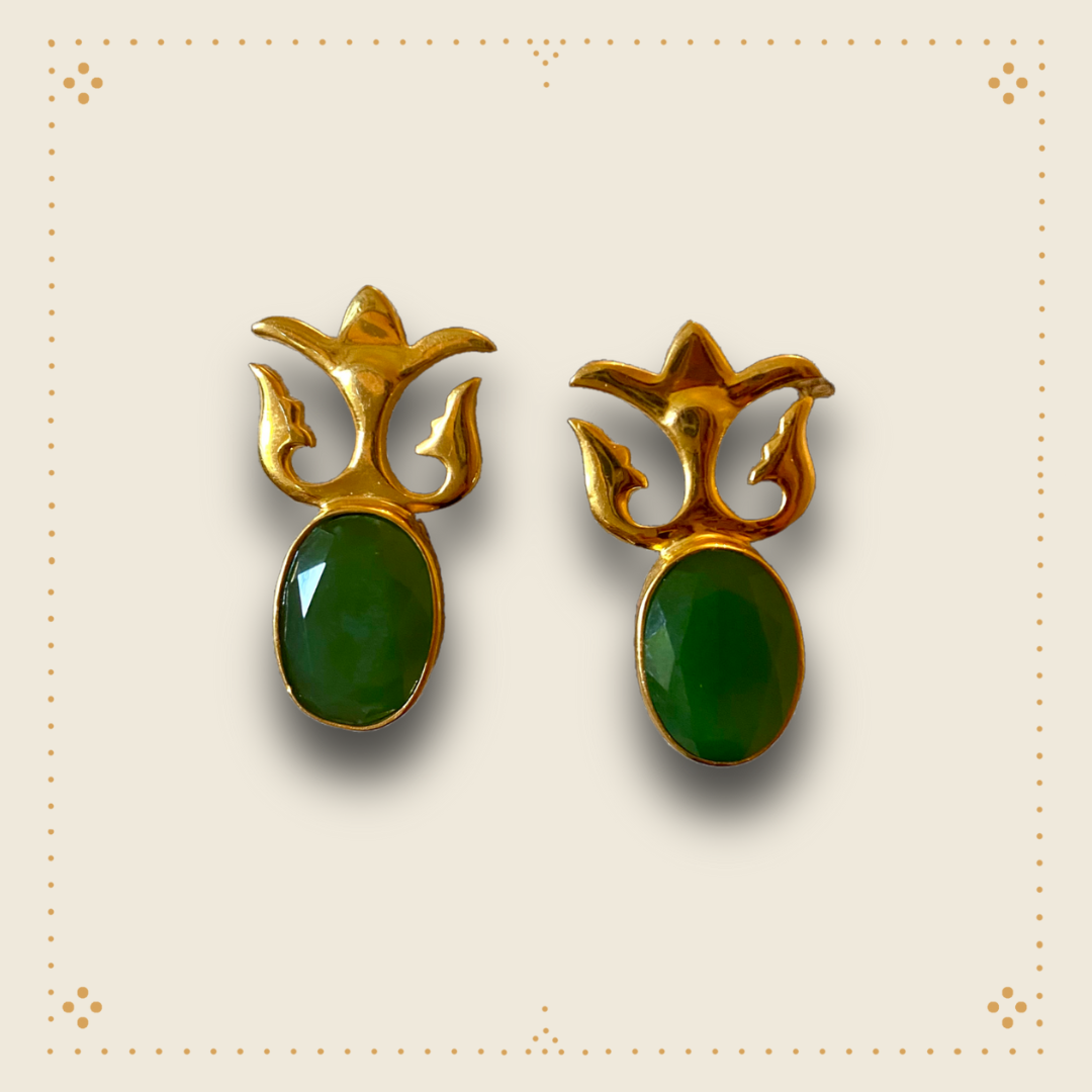PERSIAN NEPHRITE EARRINGS