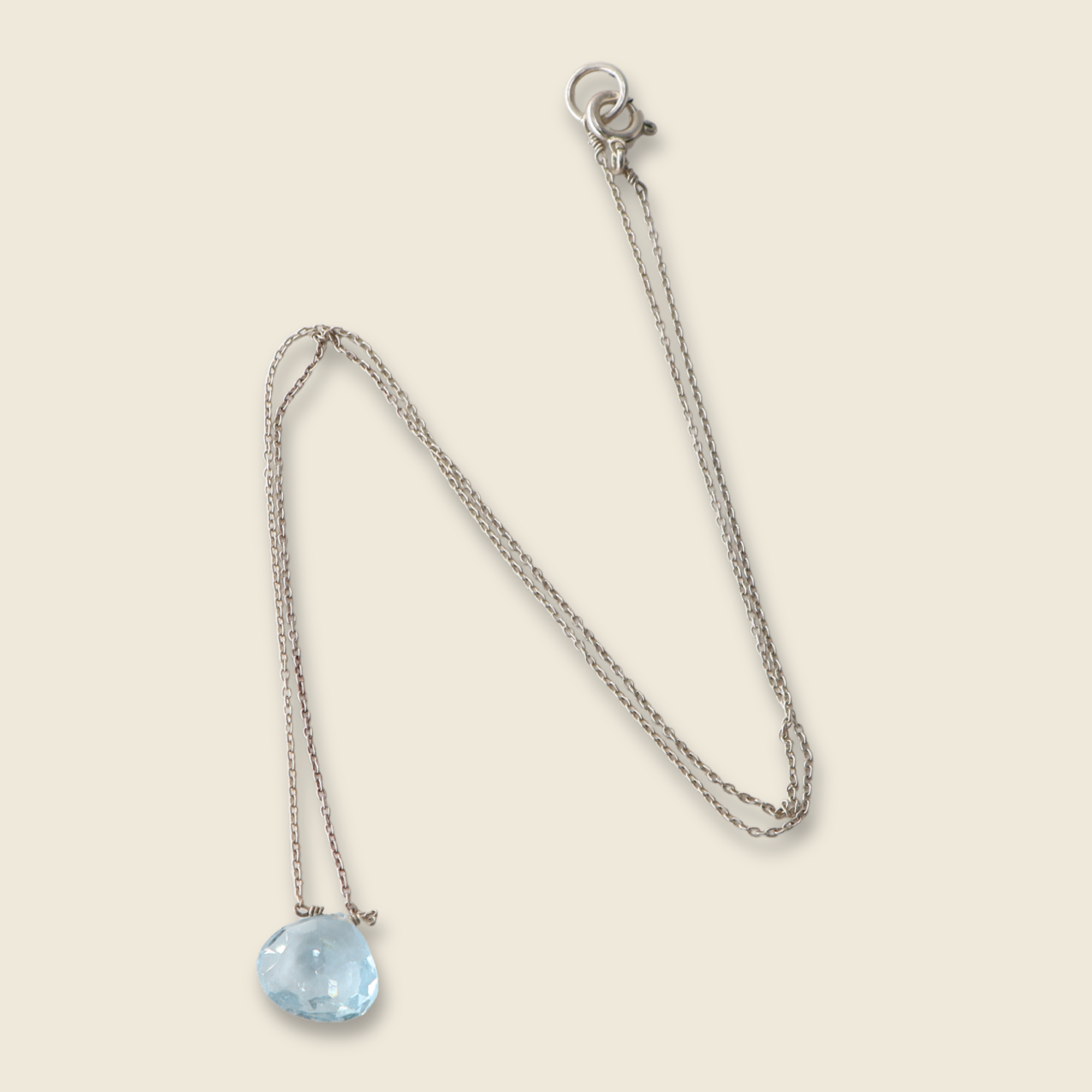 TOPAZ DROP NECKLACE