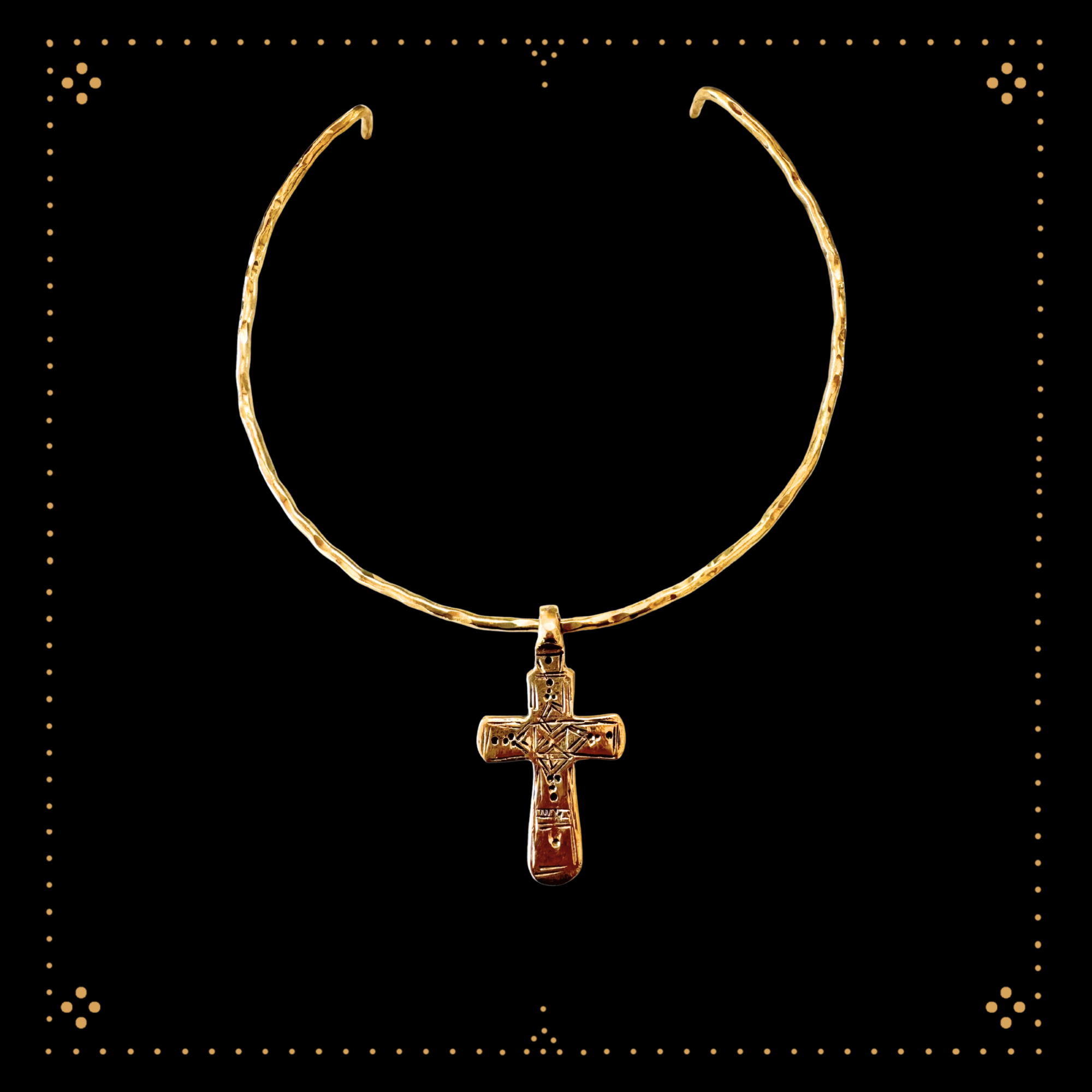 Talisman Cross Torque Sally Dudmesh - Talisman Necklace Mekelle Ethiopian neckcross Sally Dudmesh.png
