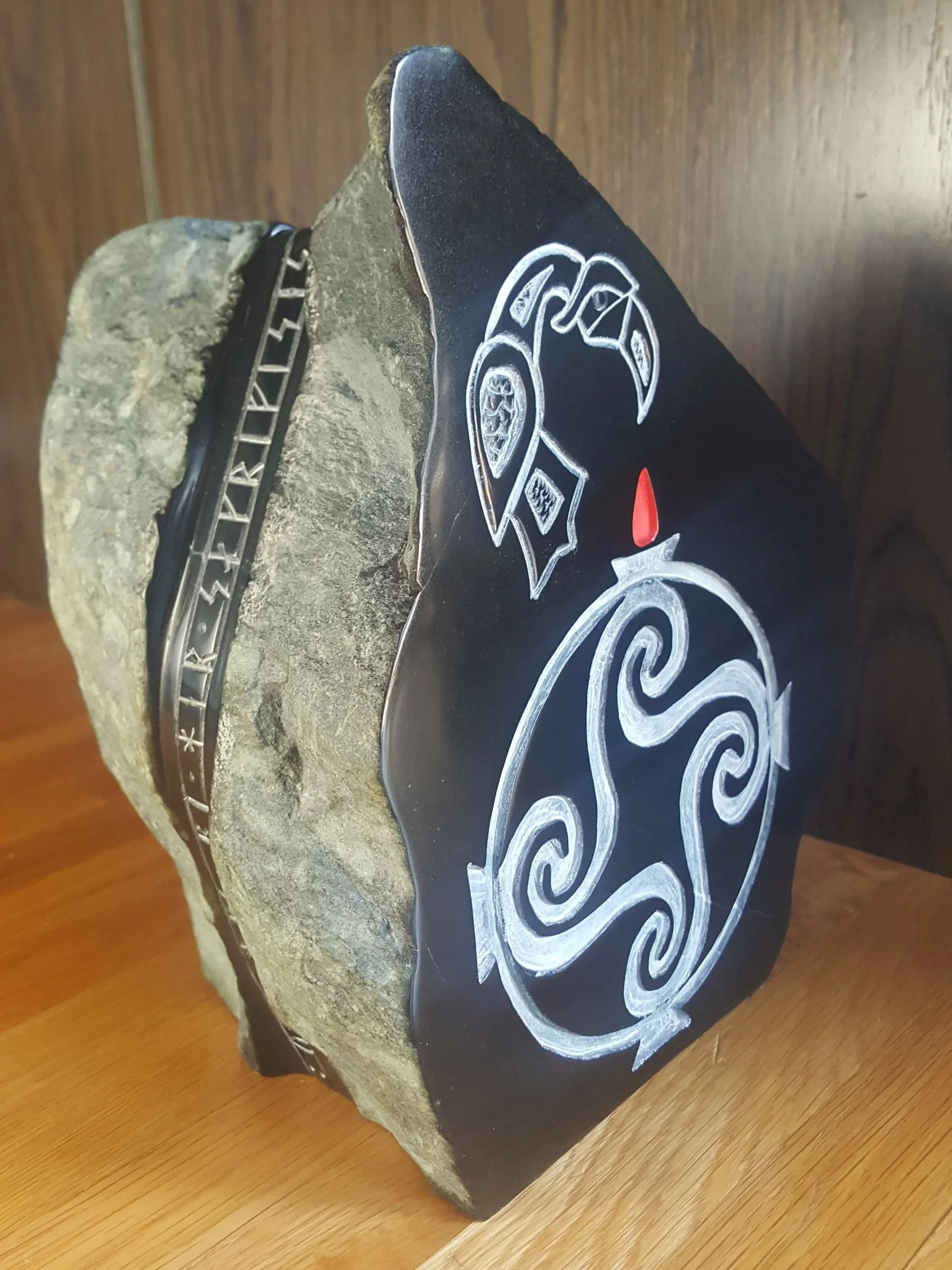 Chlorite Soapstone - SCA Pelican Scroll