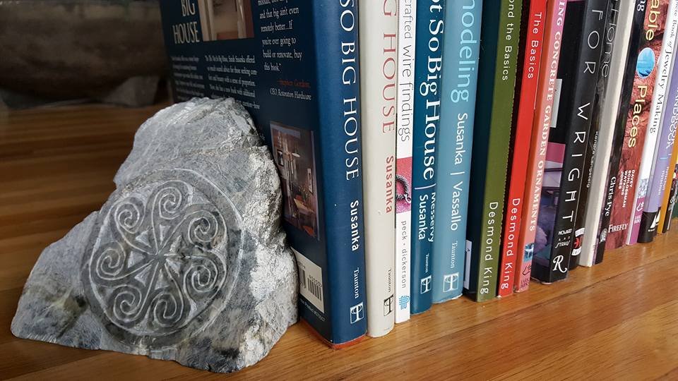 Soapstone bookend