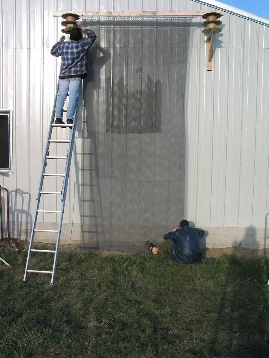 The Tower of London - Inlayed Chainmail Banners
We received a commission letter stamped/signed by the Queen for our 1st large commission in 2003. 
The Tower of London – We hand wove inlayed curtains that were on display in the gift shop. We made 4 cu