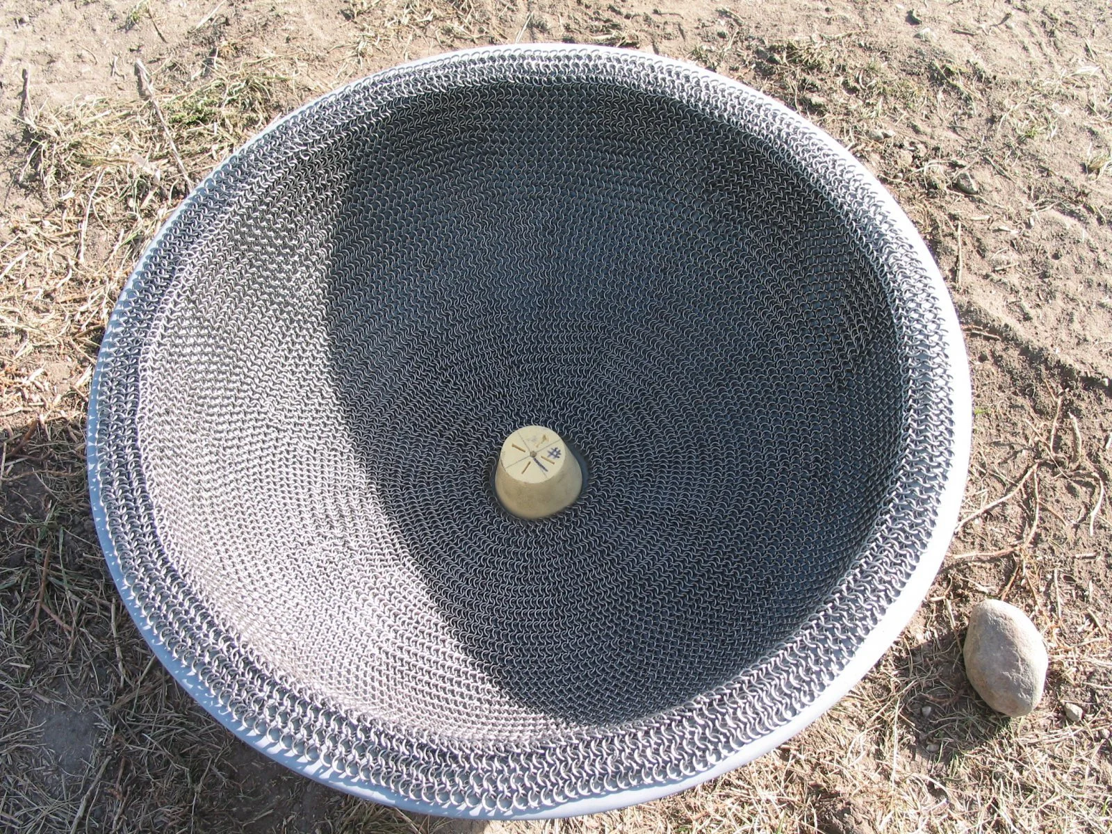 Kohler – masks for glazing - chainmail produces a woven effect when used as a mask.
Kohler flew a private jet with their design team to our acreage factory to work out details of the design.