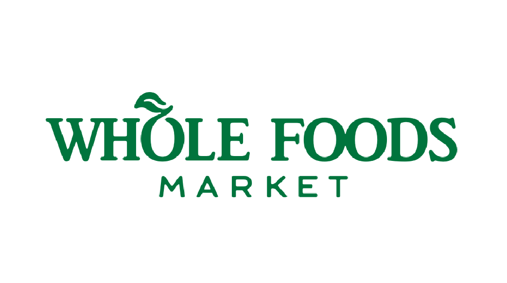 whole foods market logo in green uppercase letters with a leaf over the letter o in whole