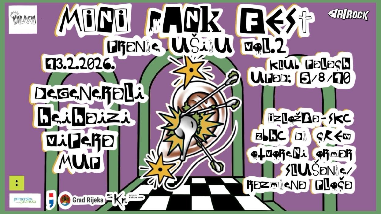 PRANJE UŠIJU vol. 2 | mini punk fest 