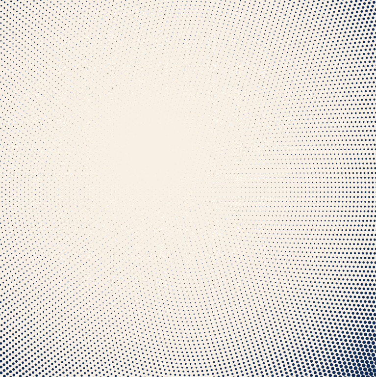 Abstract background featuring a dotted halftone pattern with a gradient from beige to dark blue.