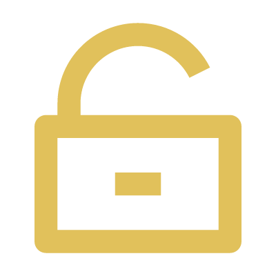 Icon of a gold padlock with an open shackle
