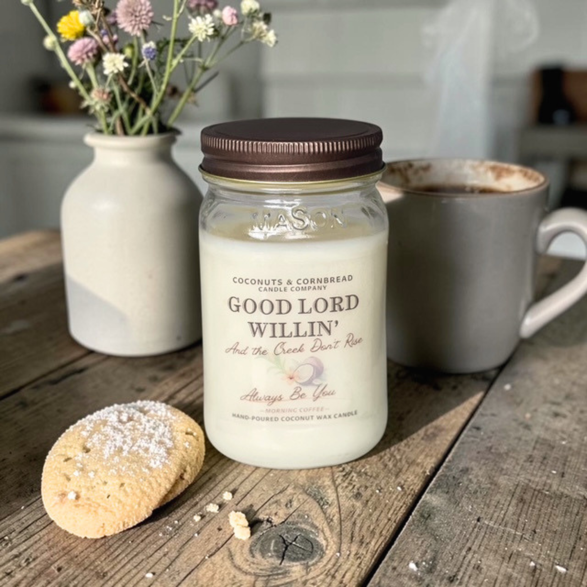 Good Lord Willin' & the Creek Don't Rise - Coffee Candle