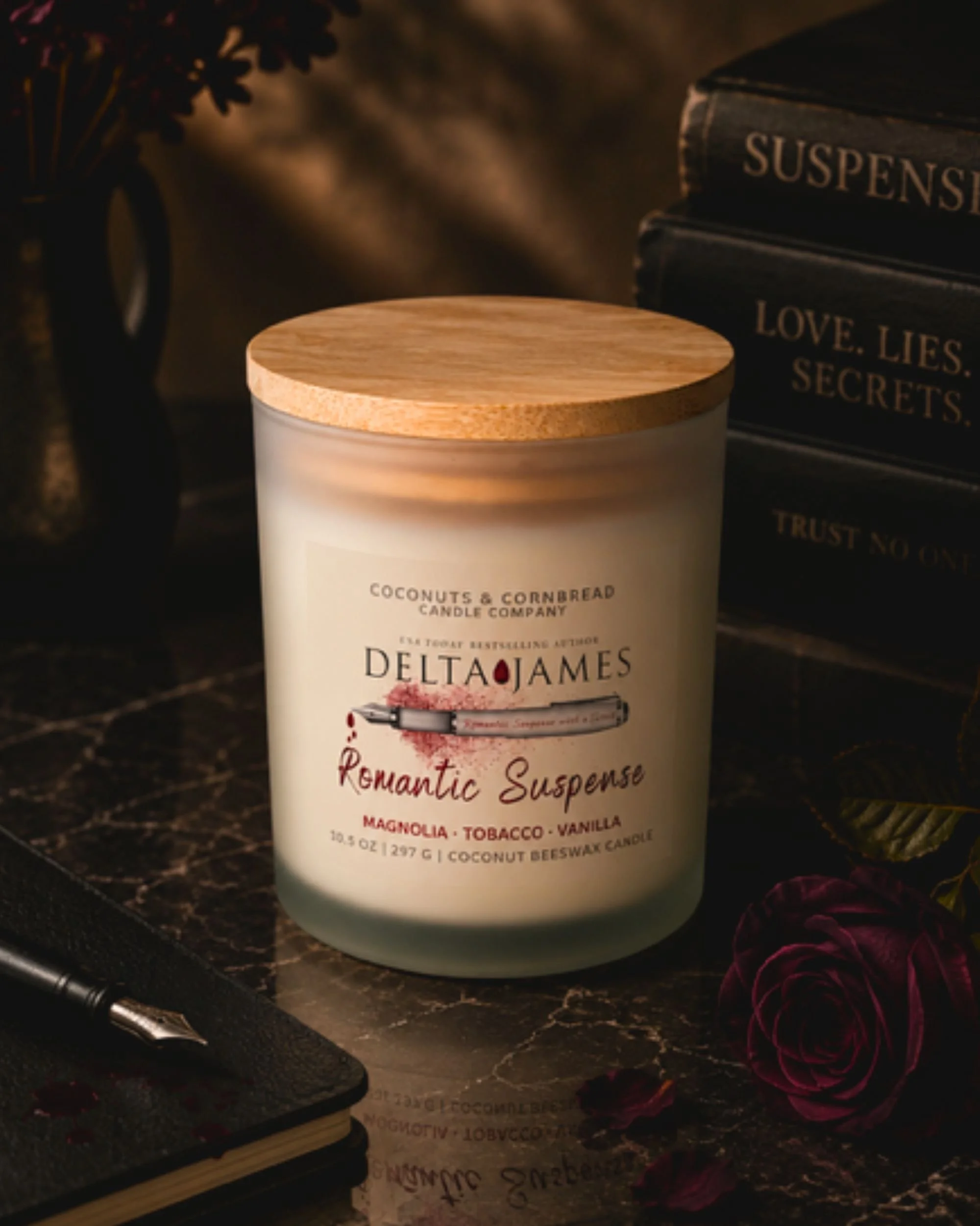 Romantic Suspense - Magnolia, Tobacco & Vanilla Candle