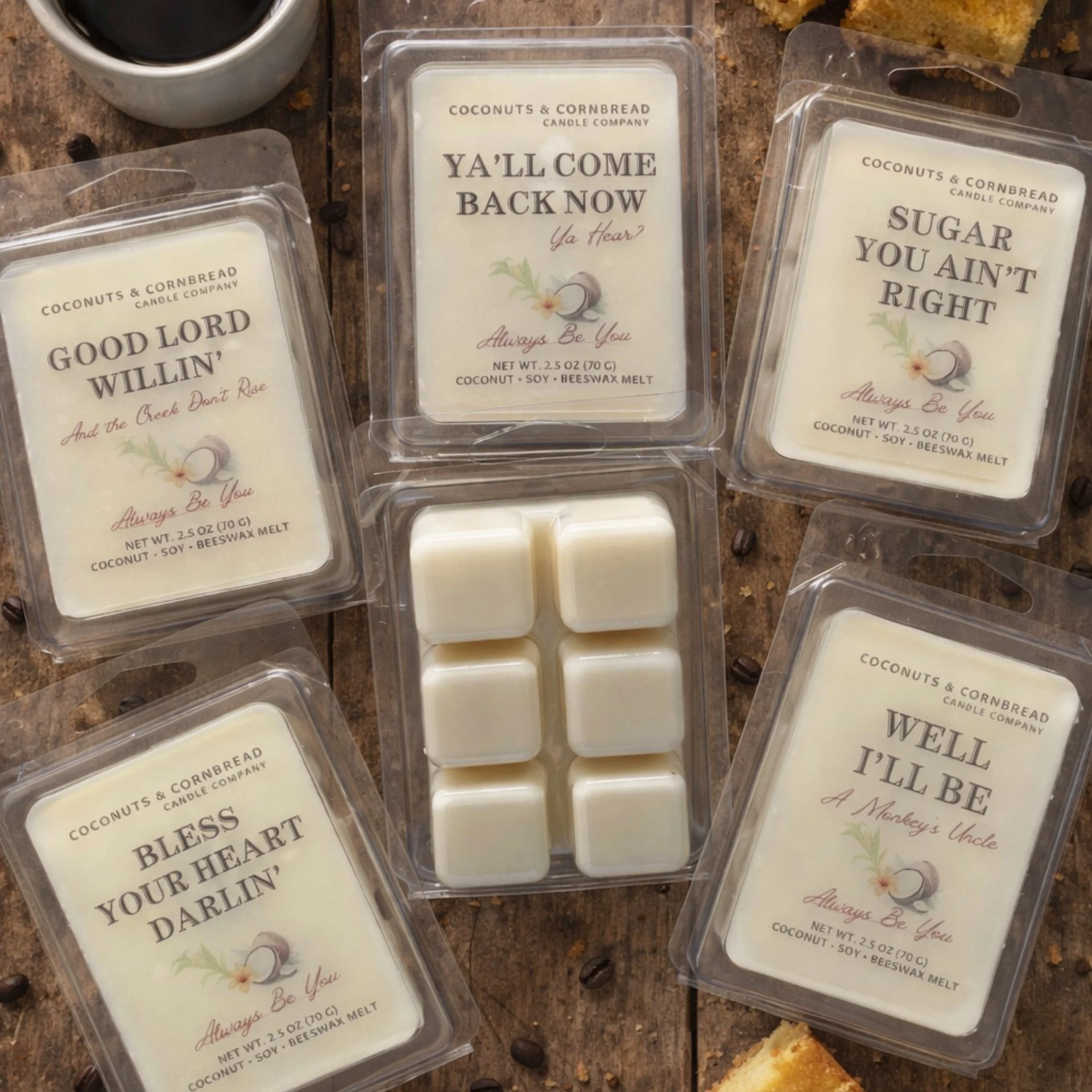 cornbread-collection-wax-melts-bakery-scent-coconuts-and-cornbread-candle-company