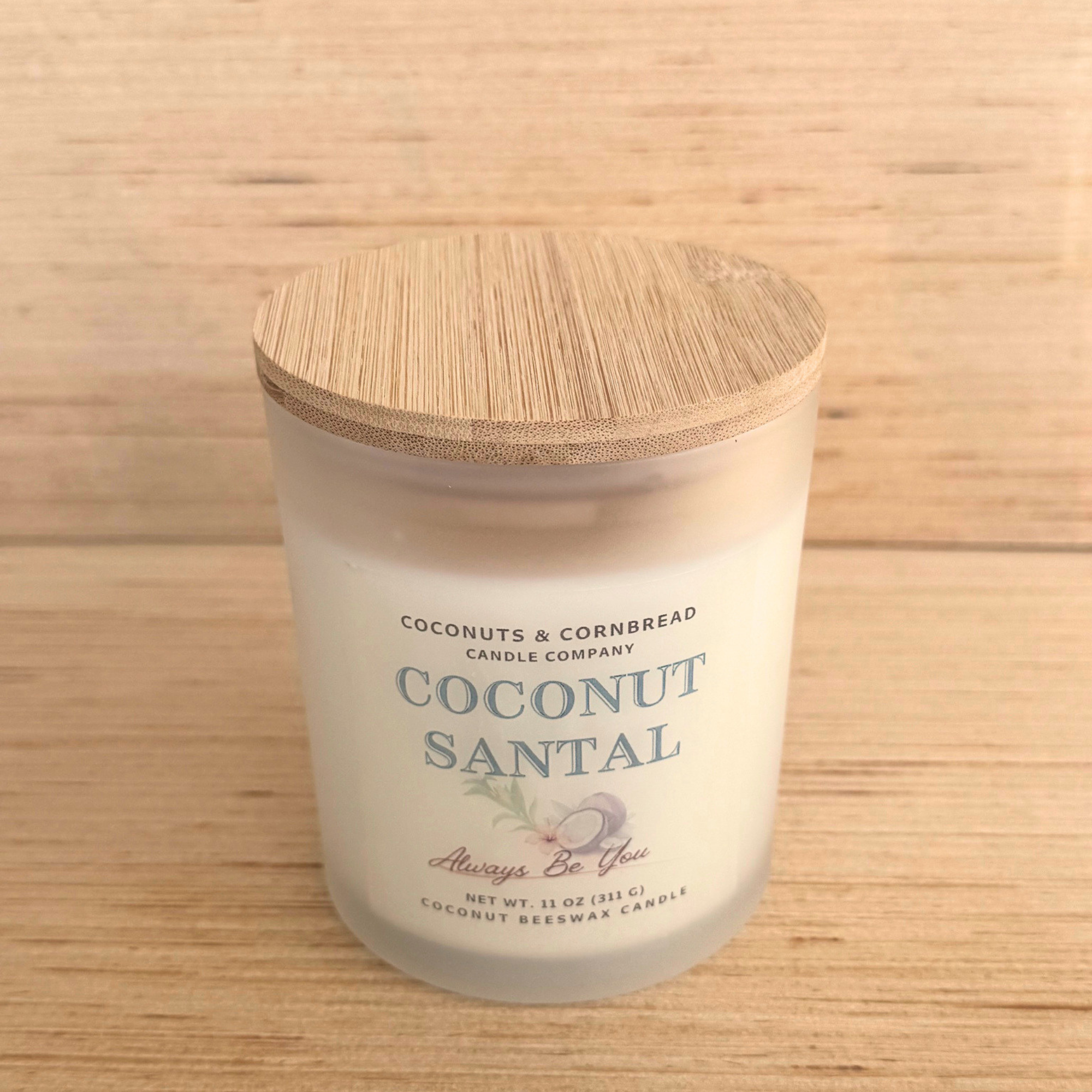 Coconut Santal Candle by Coconuts and Cornbread Candle Company