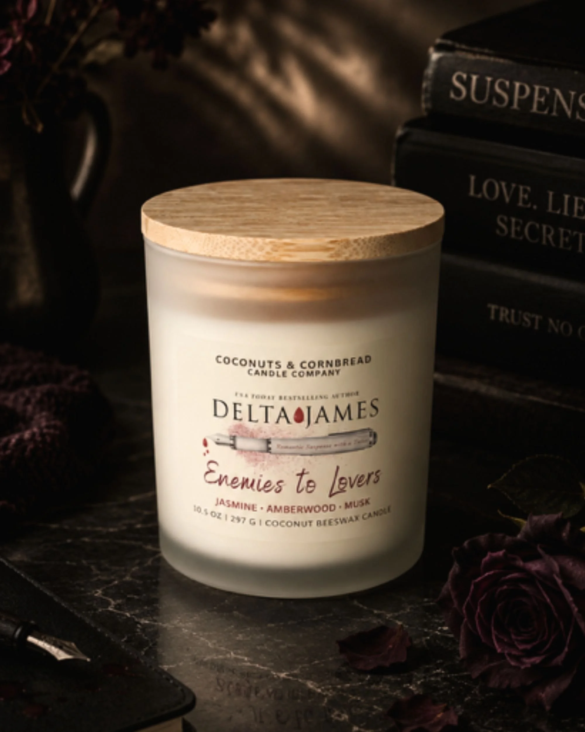 Enemies to Lovers - White Jasmine & Amber Candle