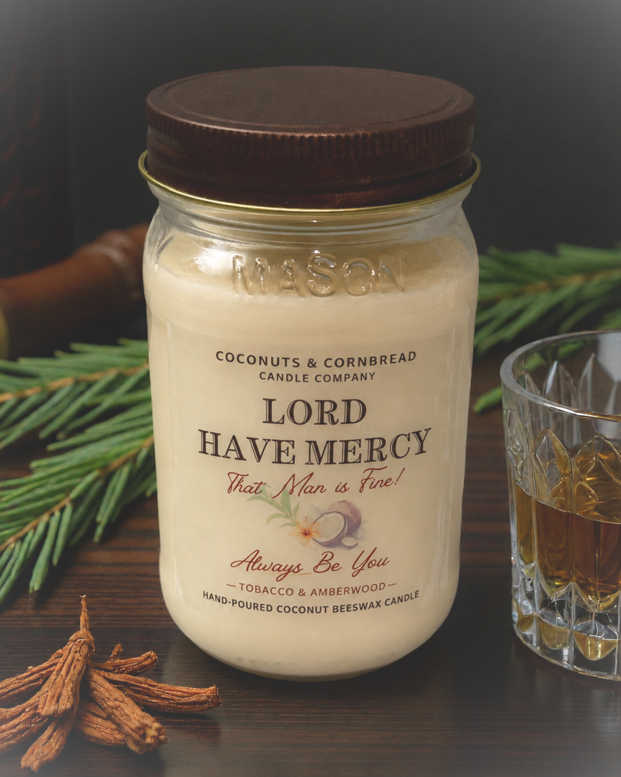 Lord Have Mercy (That Man is Fine) - Tobacco & Amber Candle