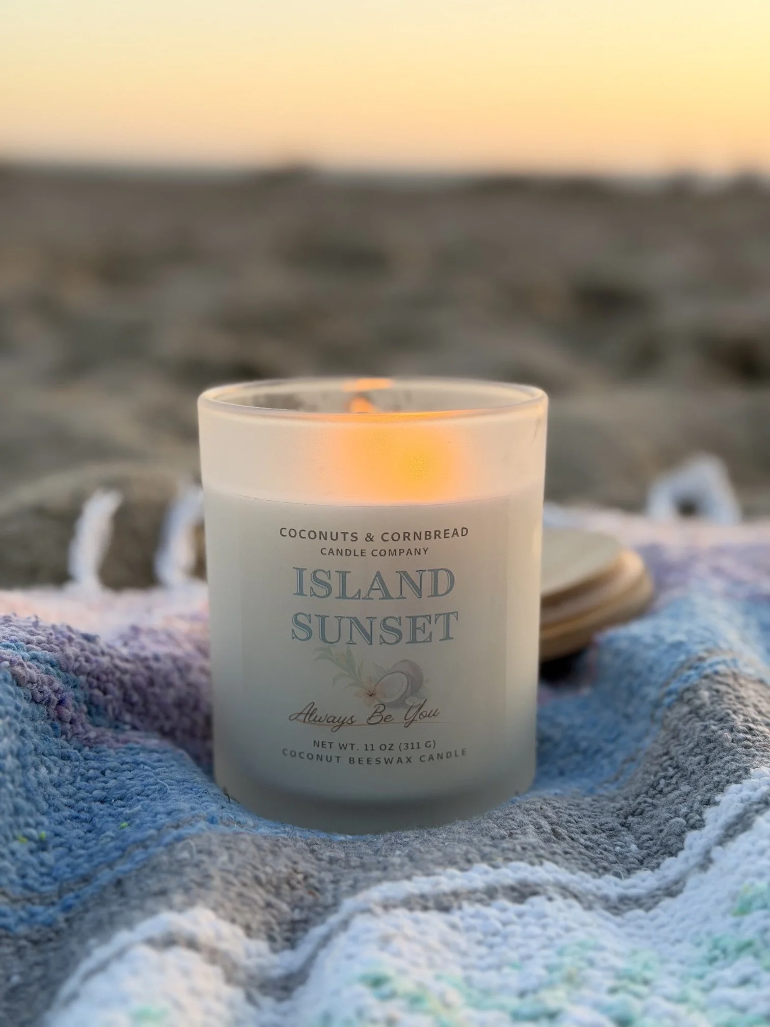 coconuts-and-cornbread-candle-co-Island-sunset-california-beach