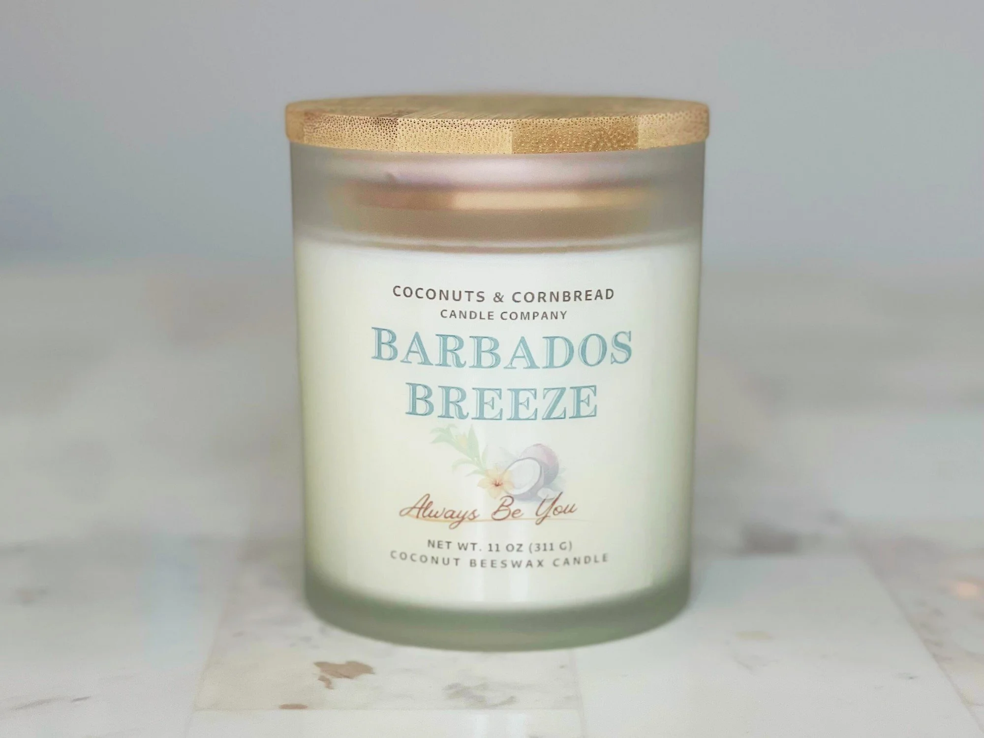Barbados Breeze Coconut Beeswax Candle