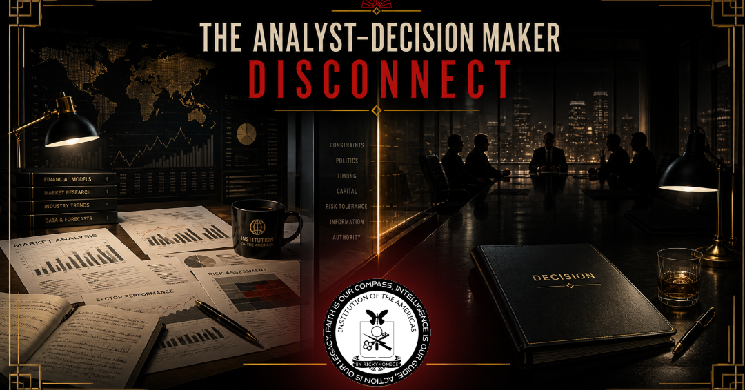 The Analyst and Decision-Maker Disconnect