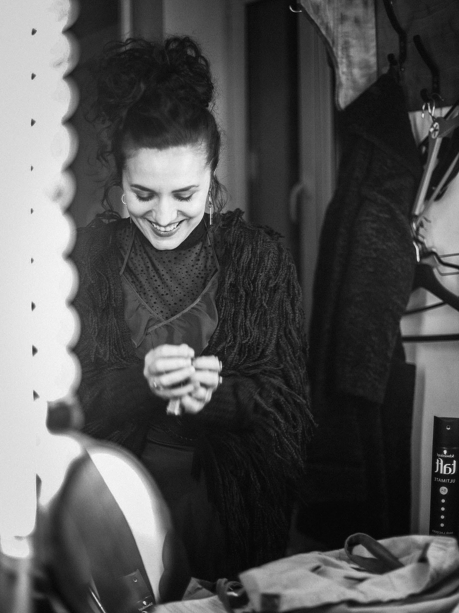 Gretos black & white portretas