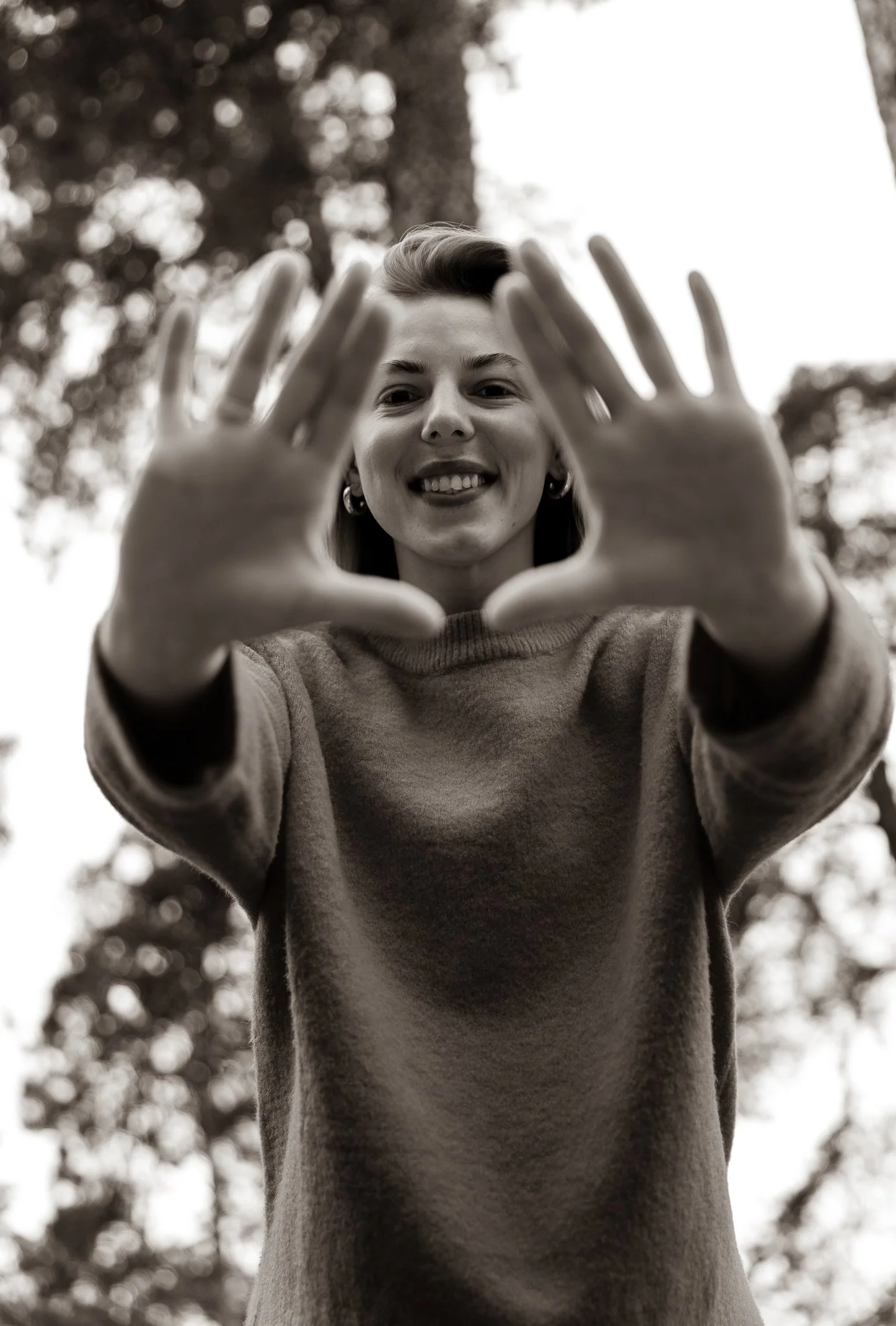 Monikos black & white portretas