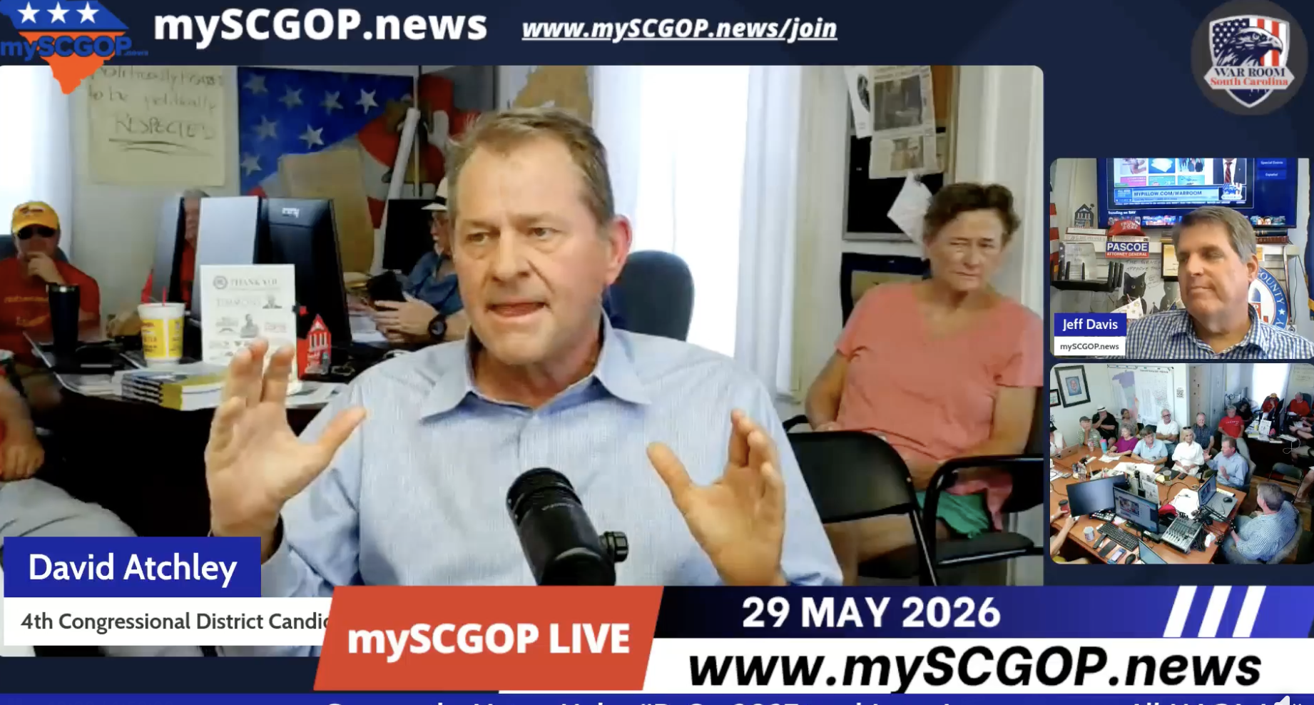 Coffee and Politics mySCGOP.news (May 29, 2026)