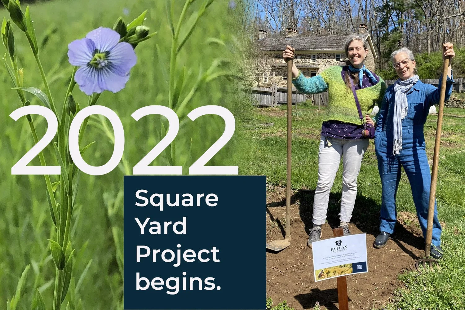  This season-long inclusive community art and education project and celebration of flax for linen in Pennsylvania engages over 60 participants and begins a tradition of growing and processing flax with our community.