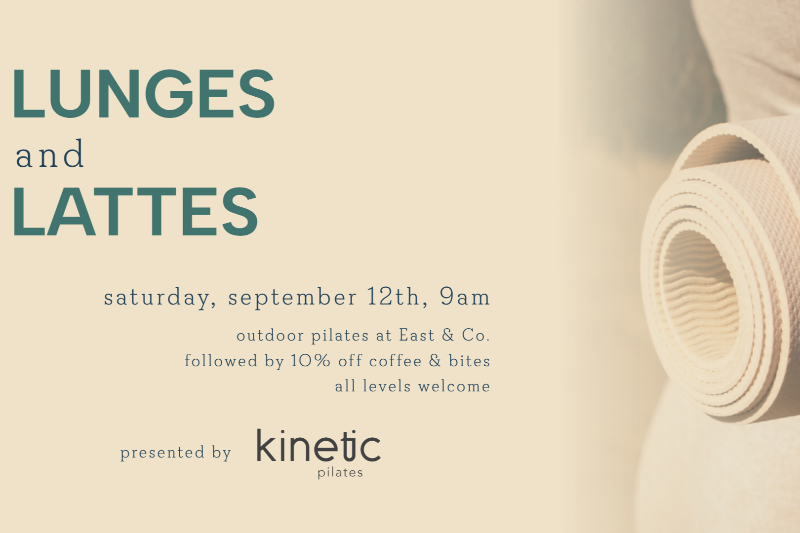 Lattes &amp; Lunges at East &amp; Co.