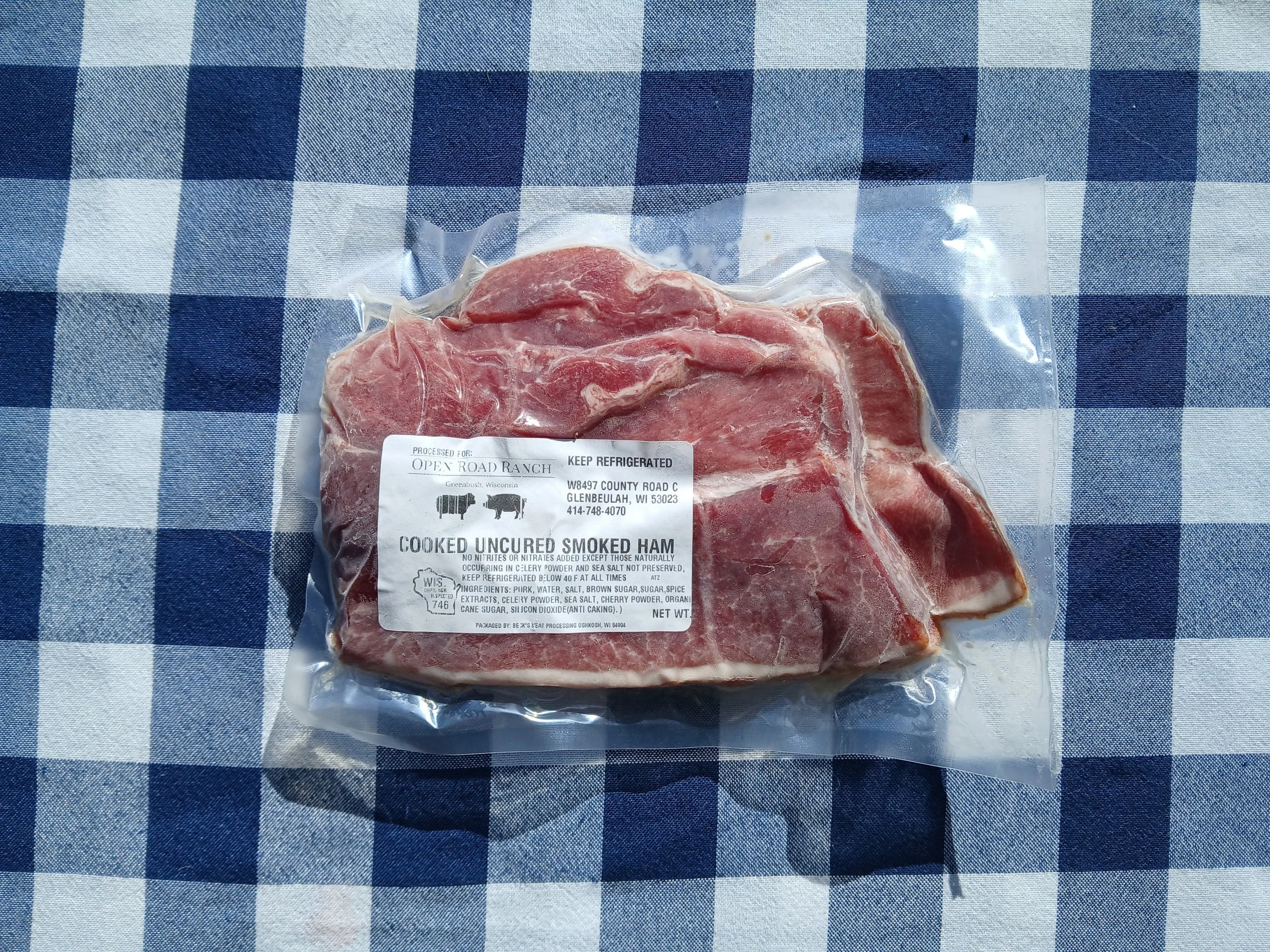 Cooked Uncured Smoked Deli Ham