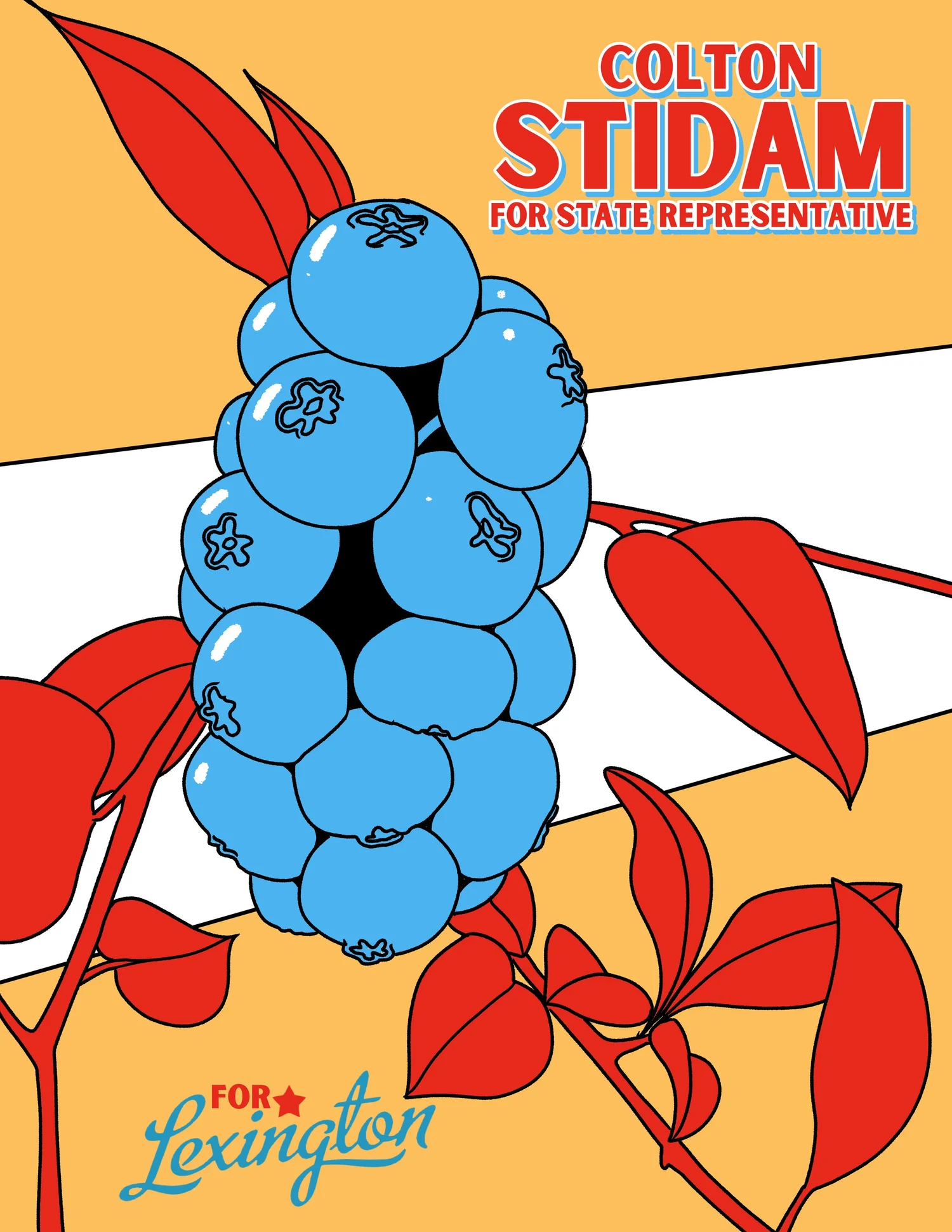 Stidam for State Representative campaign poster – For Lexington