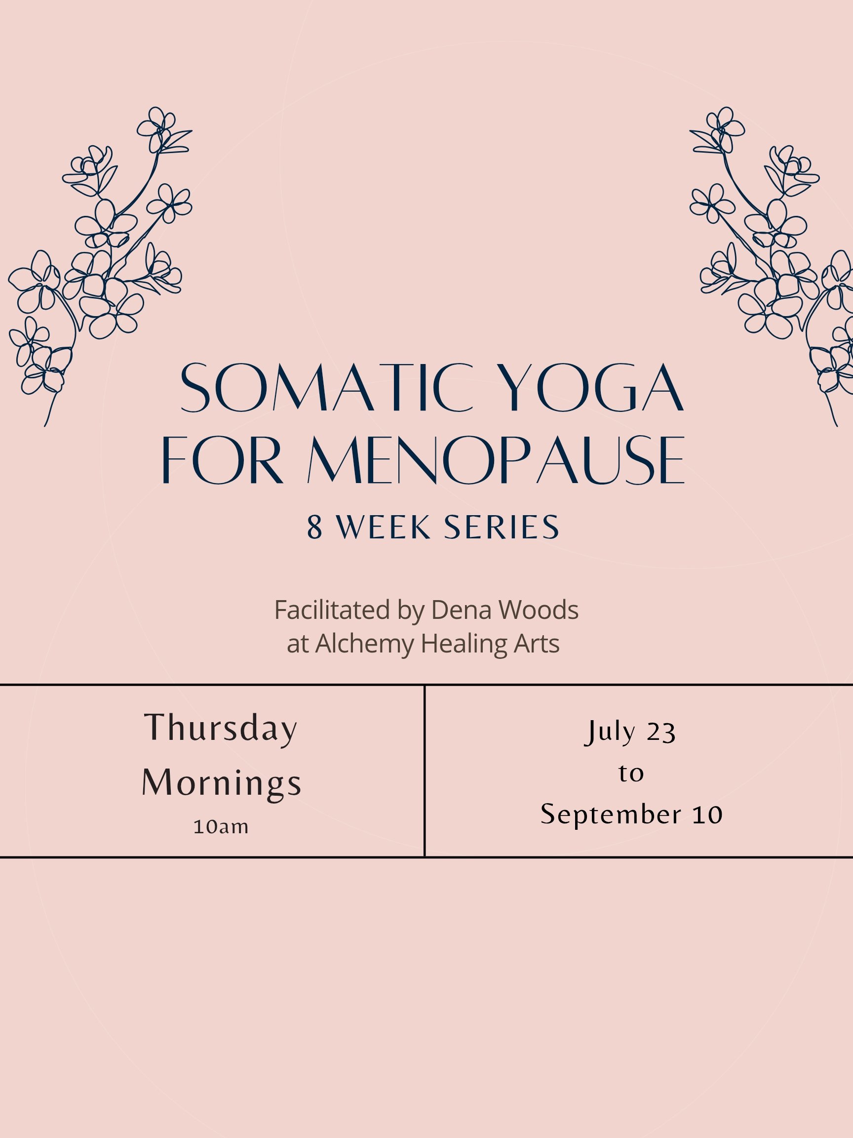 Somatic Yoga for Menopause 8 Week Series