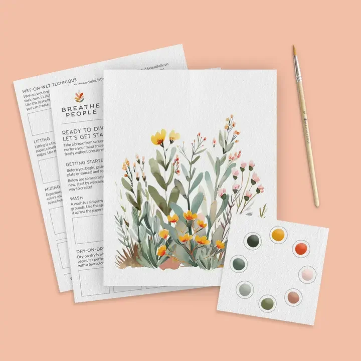 All-in-One Watercolor Paint Set – Desert Bloom | DIY Craft Kit