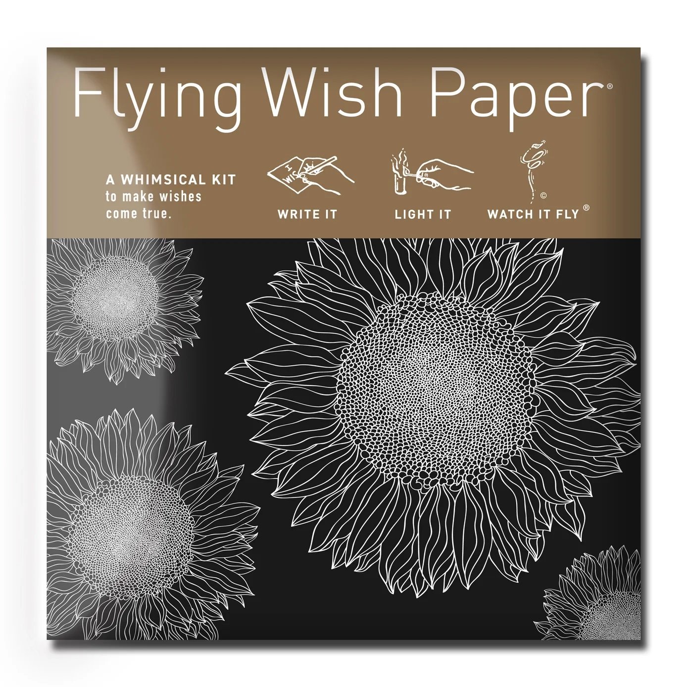 Sunflowers Mini Wish Paper™ — Garden Gift — DIY Kit — 15 Sheets