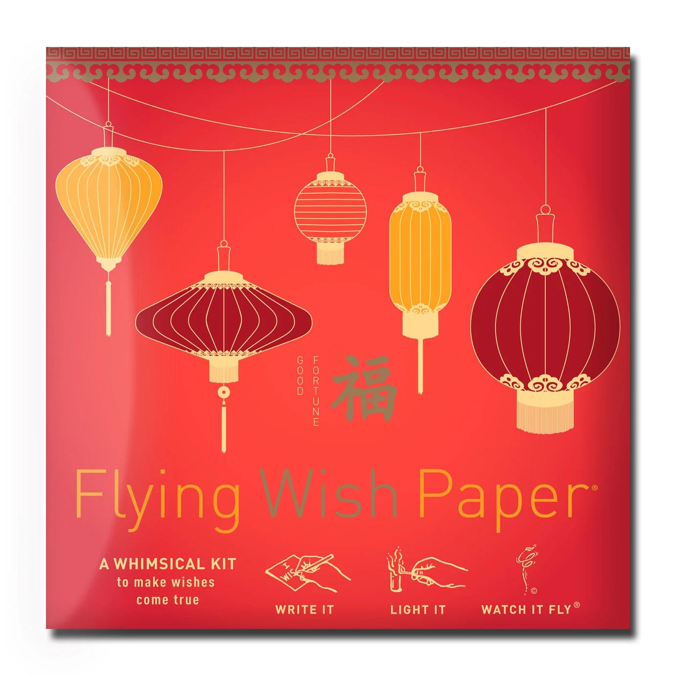 Good Fortune Wishing Kit — Lunar New Year & Good Luck Gift — 15 Sheets