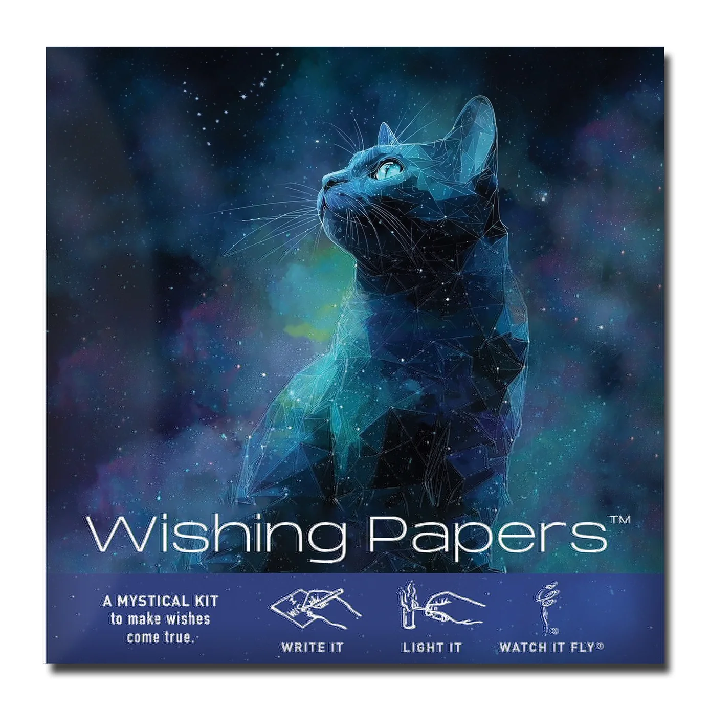 Cosmic Cat — Wishing Papers™ Mini 15 Wishing Kit™ Gift