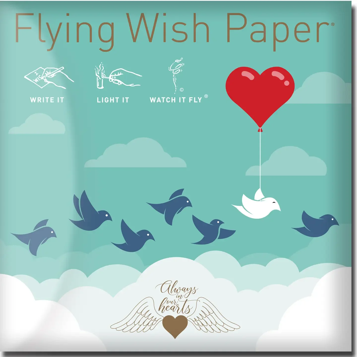 Always in Our Hearts Wish Paper Mini Kit — 15 Remembrance Sheets
