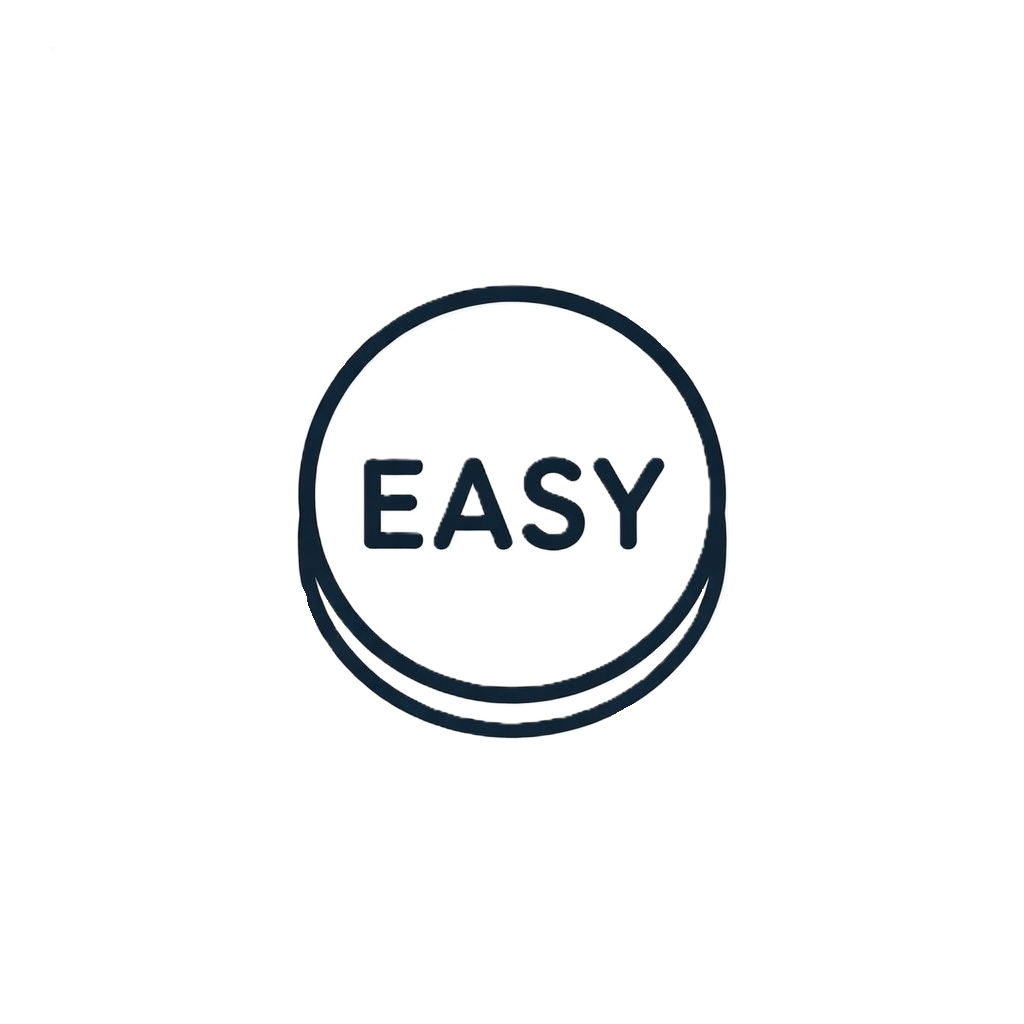 Close-up of a button labeled 'EASY' on a calculator or machine.
