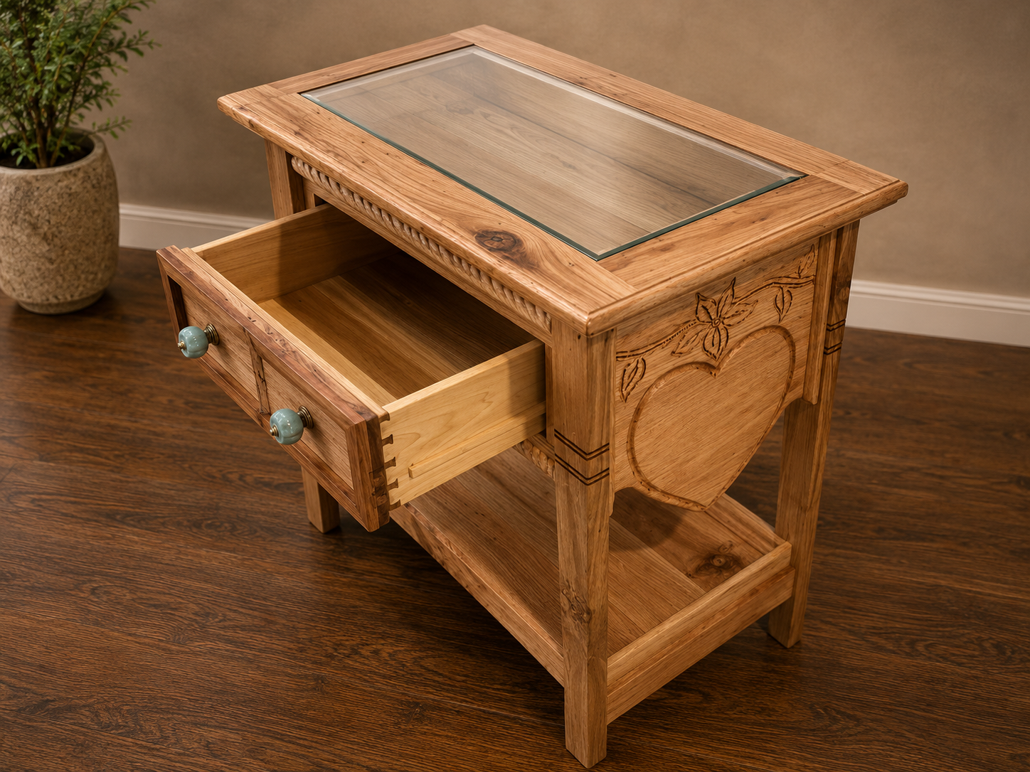 Gingerbread SIDE VIEW with Drawer - dovetails.png