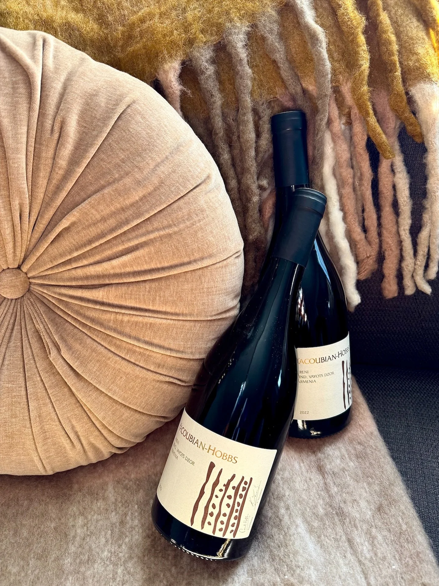 Cozy up this weekend with a glass of your favorite red from Yacoubian-Hobbs. Our Areni brings bright red fruit, gentle spice, and refined earthy notes, creating a smooth, layered finish that&rsquo;s perfect for a quiet night in. Pour, unwind, and sav