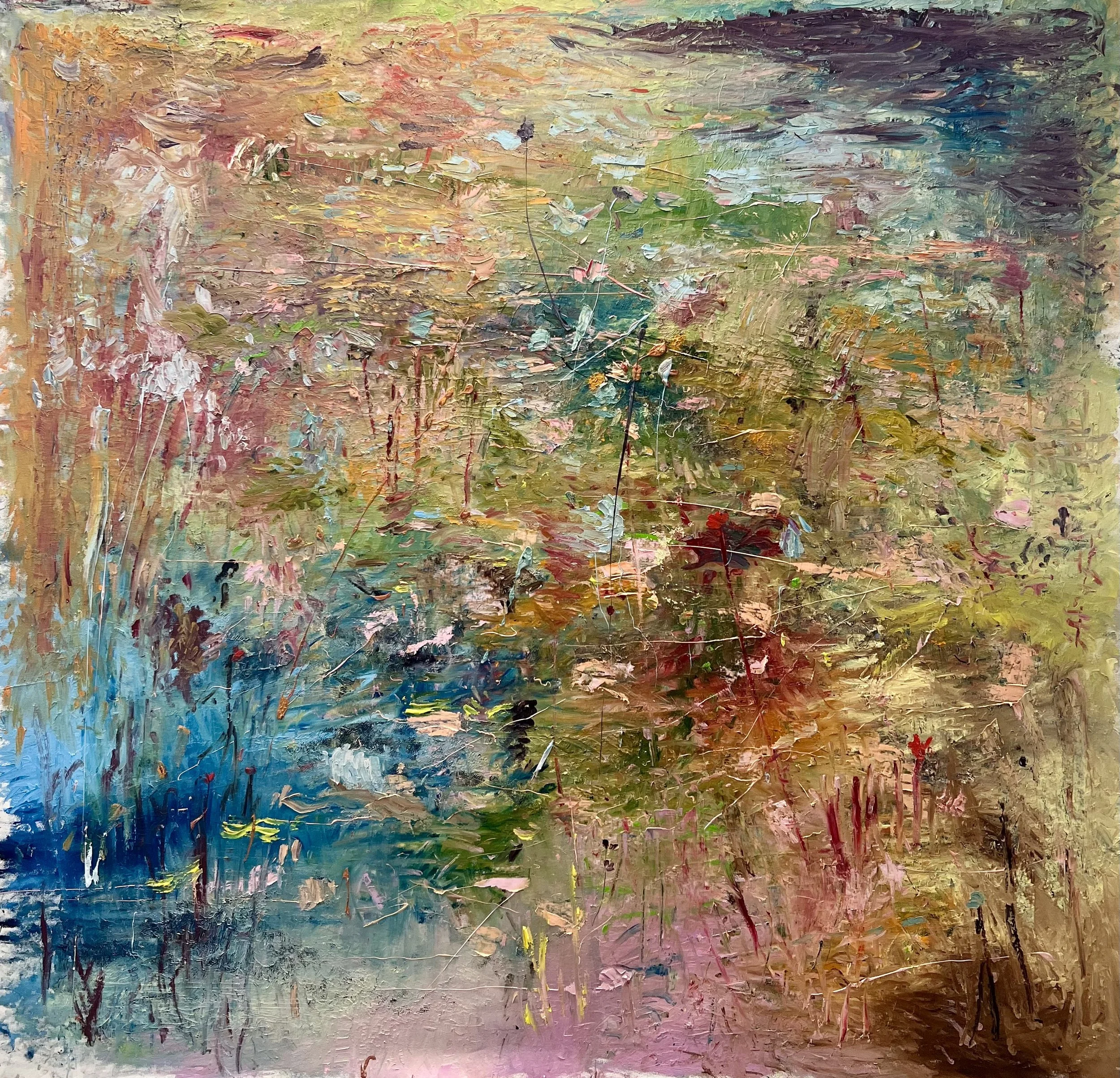 The stream sounded hushing, and the wind not murmuring seemed, but gently whispering