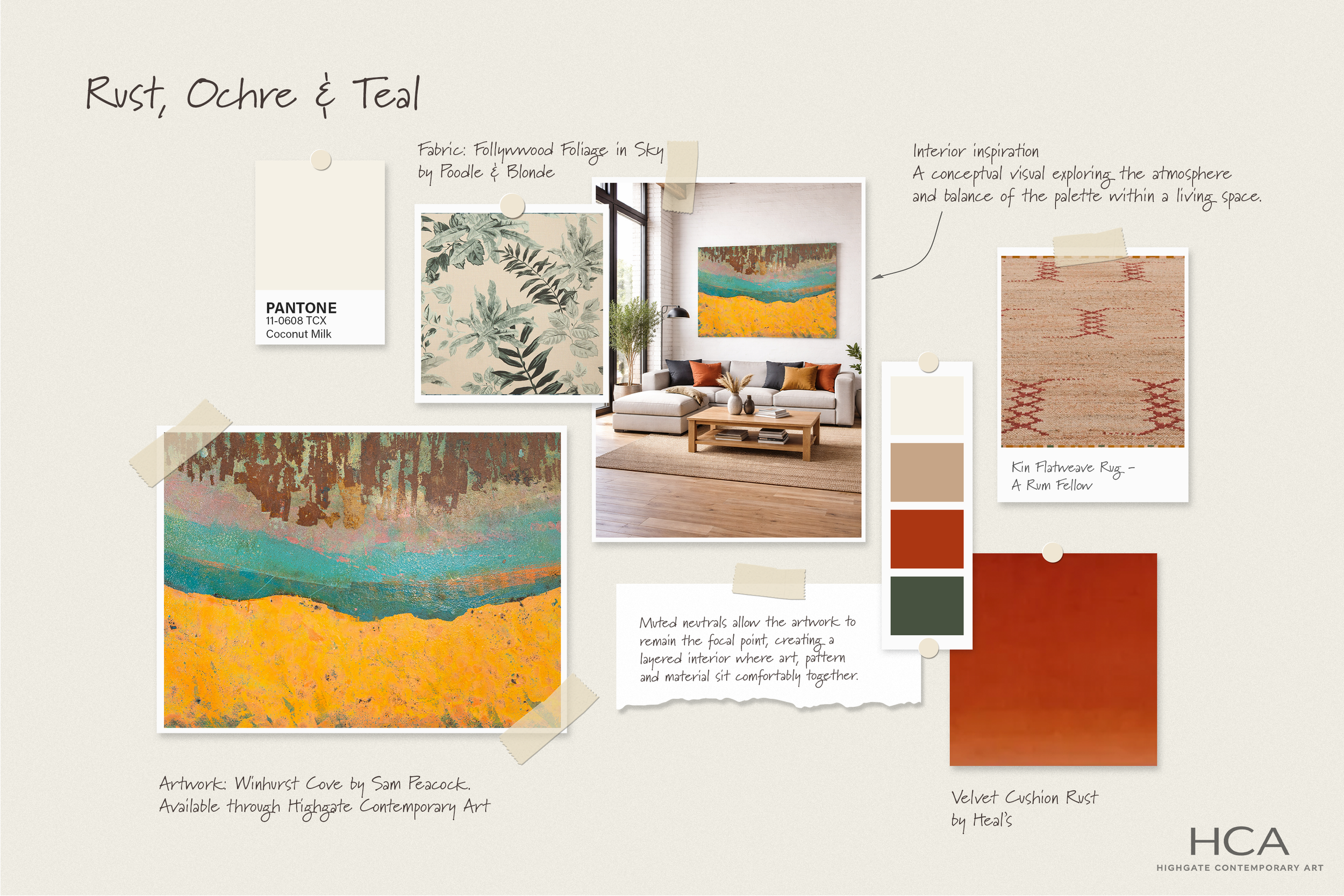 The Interior Palette No.1: Rust, Ochre &amp; Teal