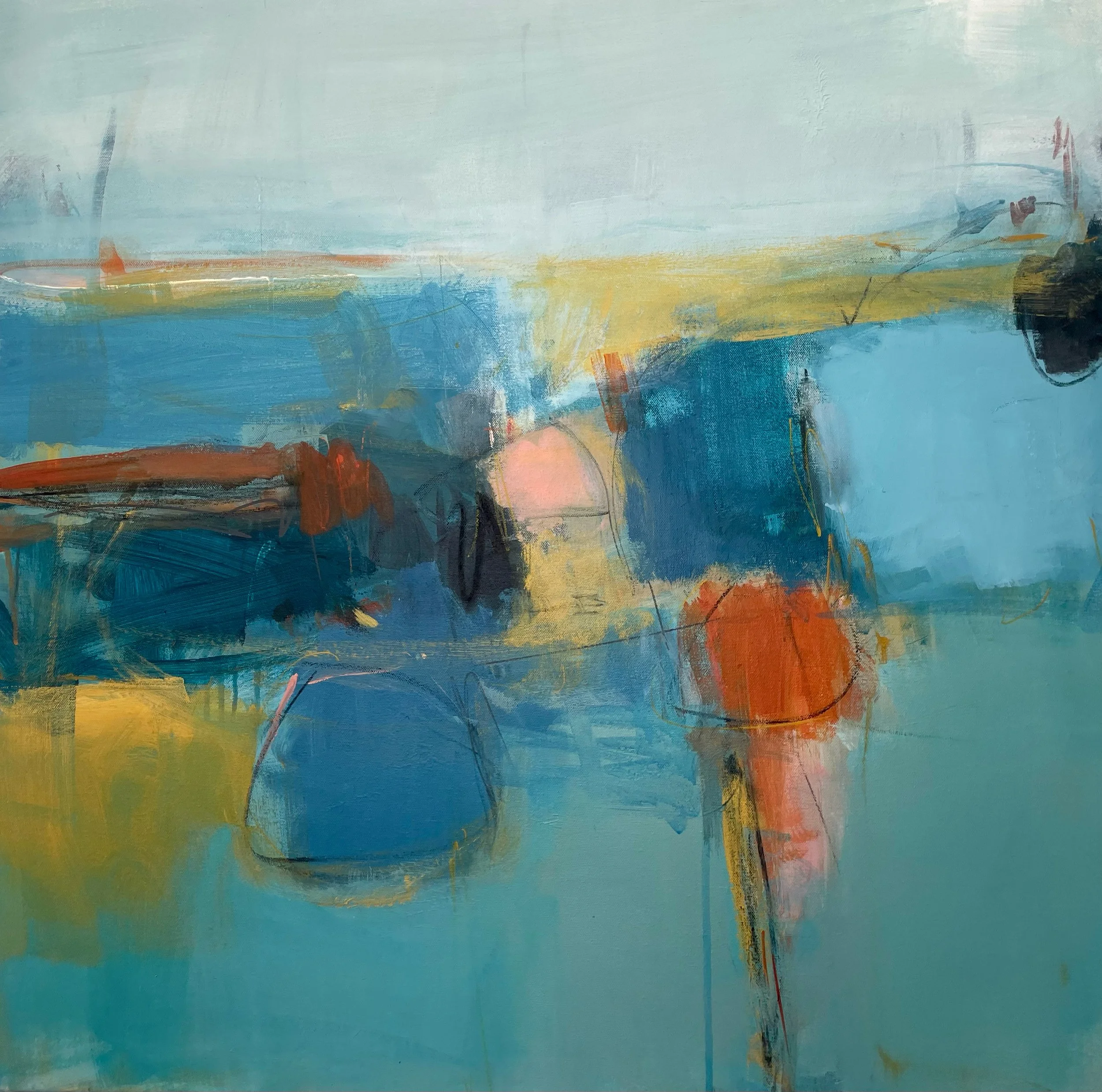 Orange Path 80x80cm acrylic on canvas Gall P £2,200.jpg