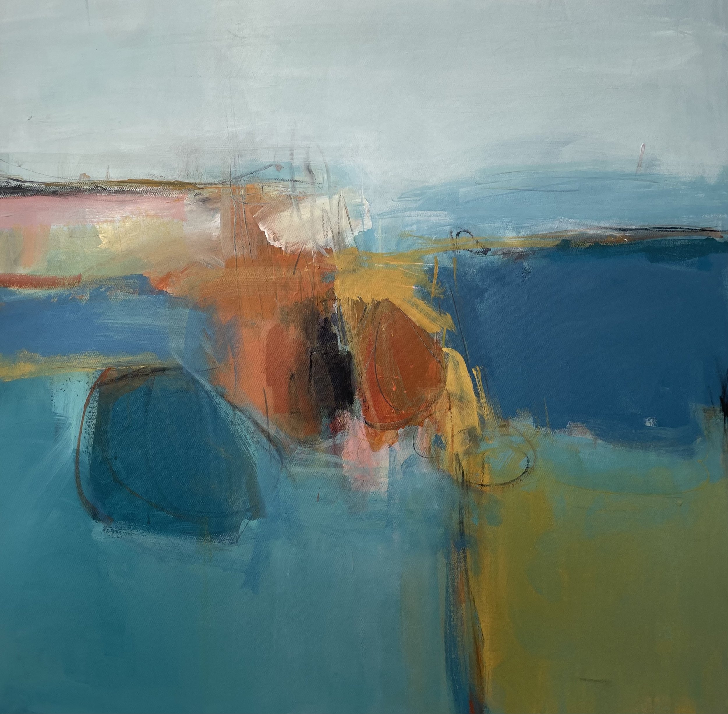 Clear Horizon 80x80cm acrylic on canvas Gall P £2,200.jpeg