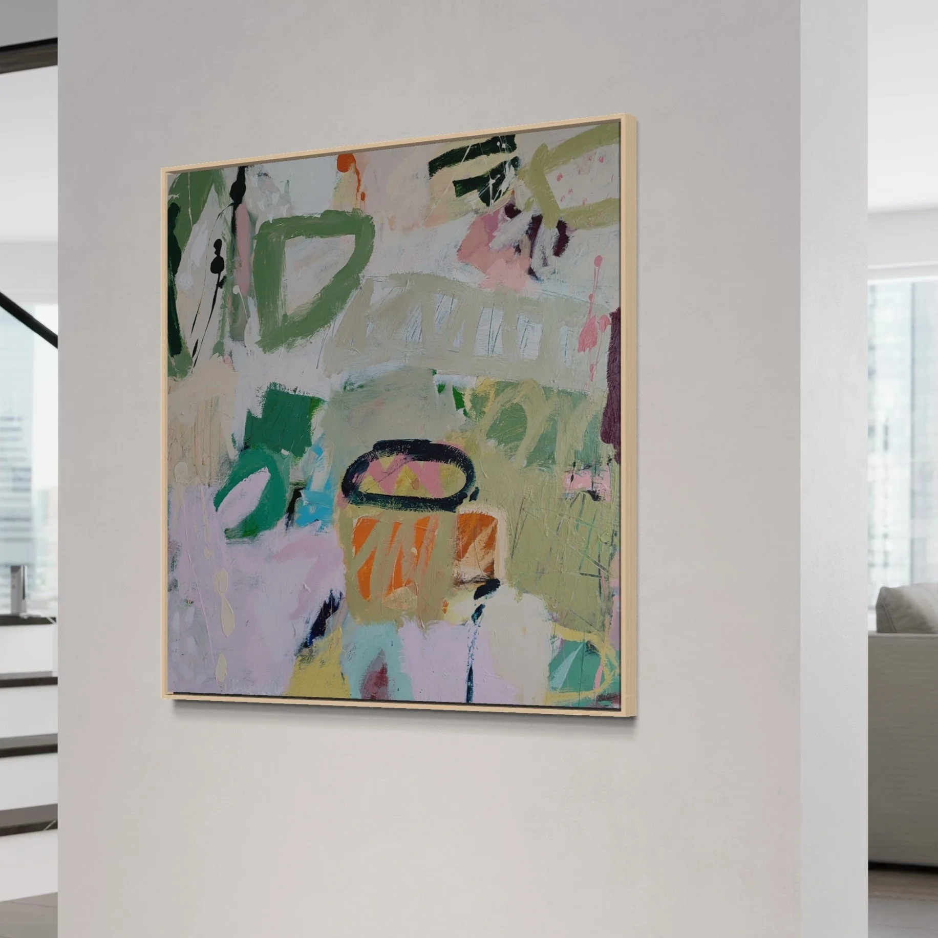 Come Into The Garden 100x100cm Diane Whalley (10).JPG